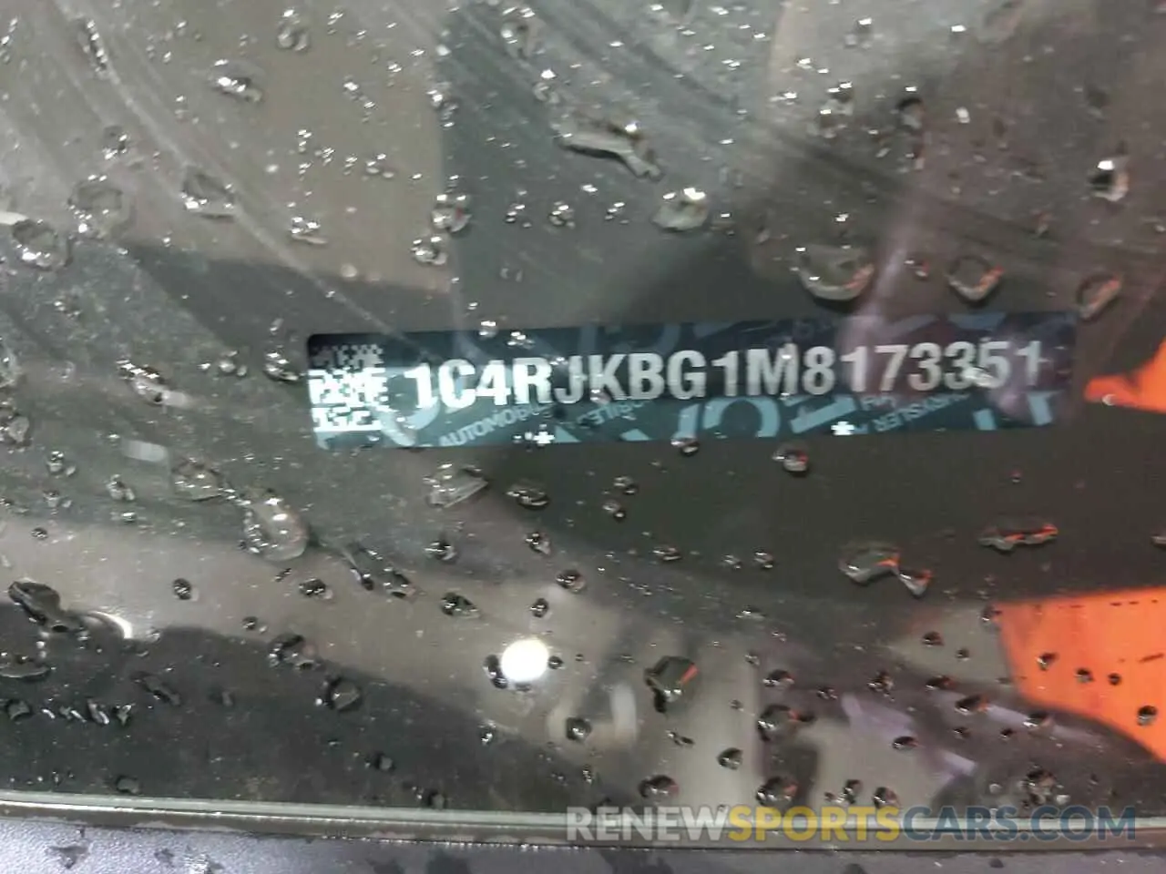 13 Photograph of a damaged car 1C4RJKBG1M8173351 JEEP GRAND CHER 2021