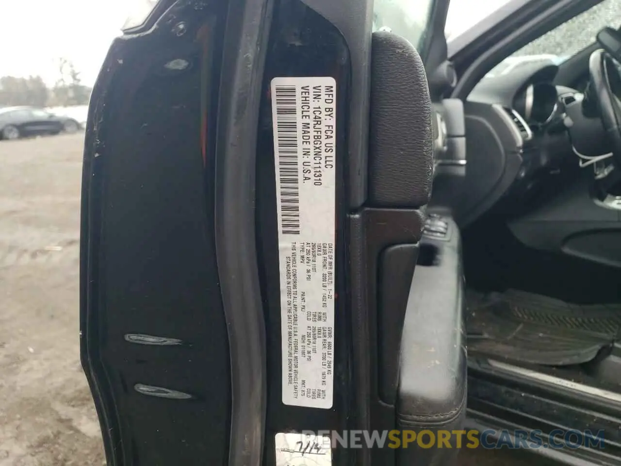 14 Photograph of a damaged car 1C4RJFBGXNC111310 JEEP GRAND CHER 2022