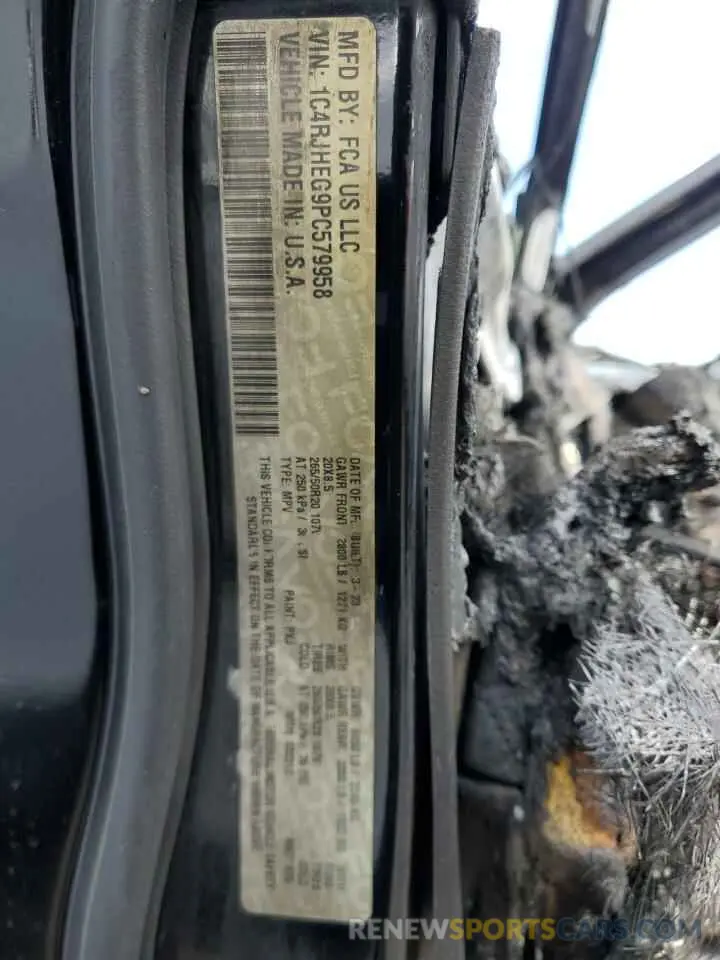 13 Photograph of a damaged car 1C4RJHEG9PC579958 JEEP GRAND CHER 2023