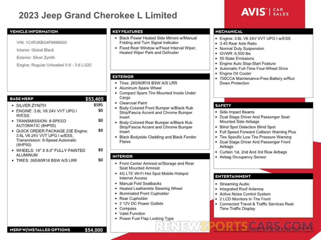 12 Photograph of a damaged car 1C4RJKBG4P8886605 JEEP GRAND CHER 2023