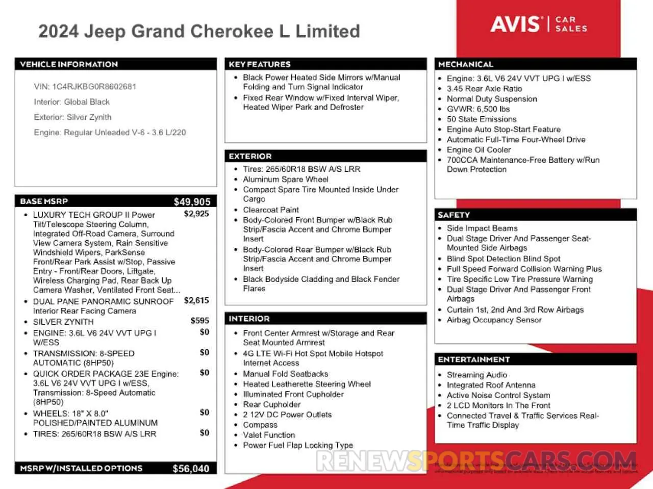 13 Photograph of a damaged car 1C4RJKBG0R8602681 JEEP GRAND CHER 2024