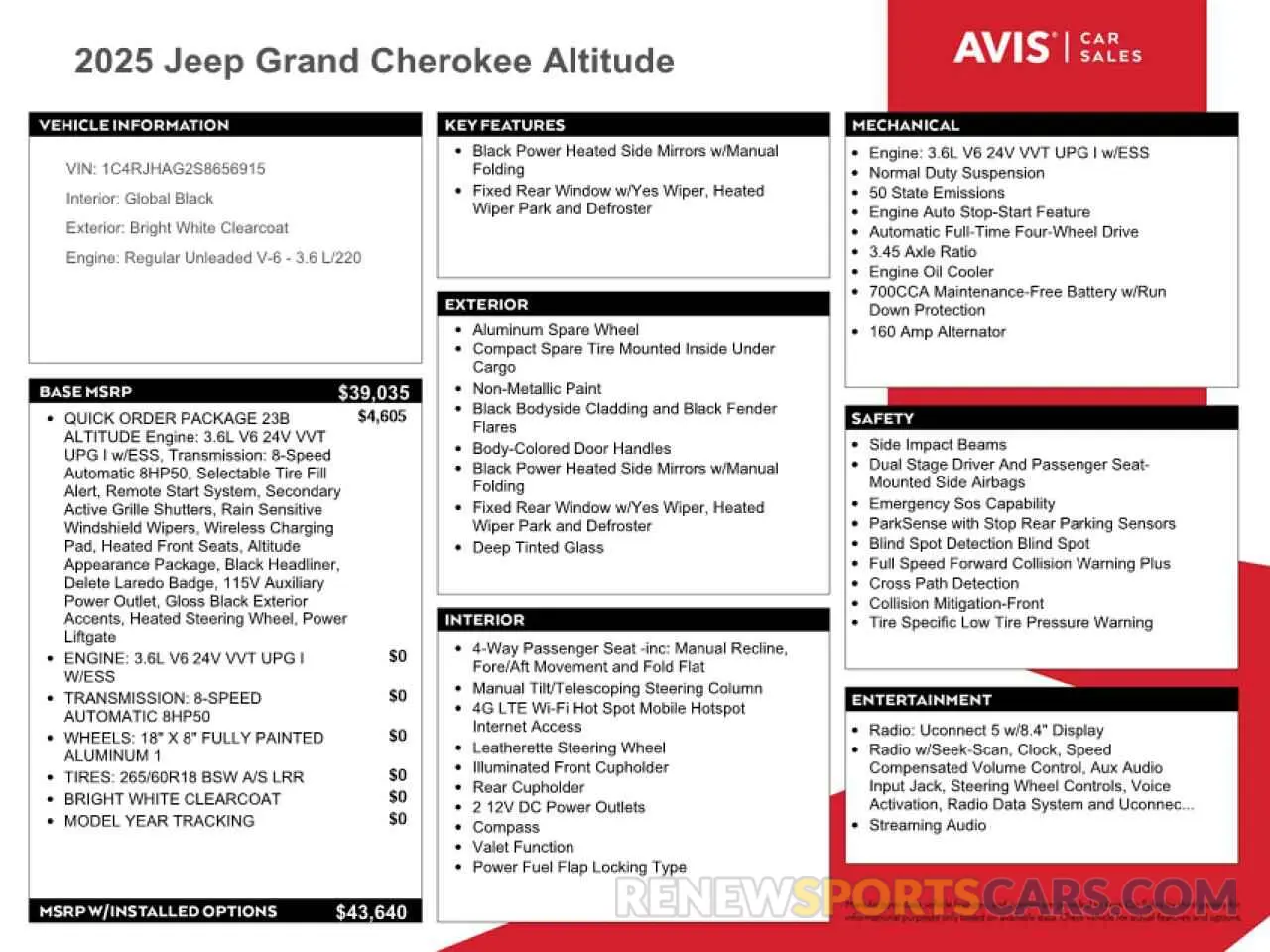 12 Photograph of a damaged car 1C4RJHAG2S8656915 JEEP GRAND CHER 2025