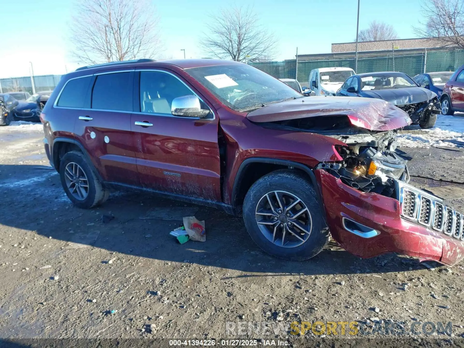 1 Photograph of a damaged car 1C4RJFBG1KC841988 JEEP GRAND CHEROKEE 2019