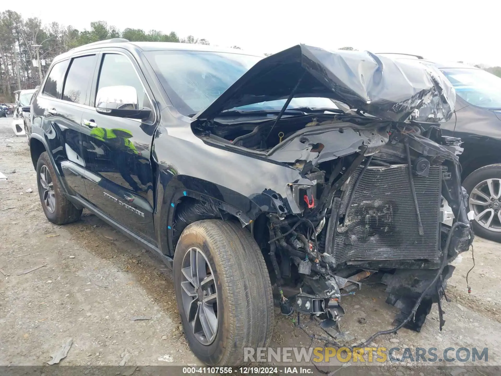 1 Photograph of a damaged car 1C4RJFBG6KC595407 JEEP GRAND CHEROKEE 2019