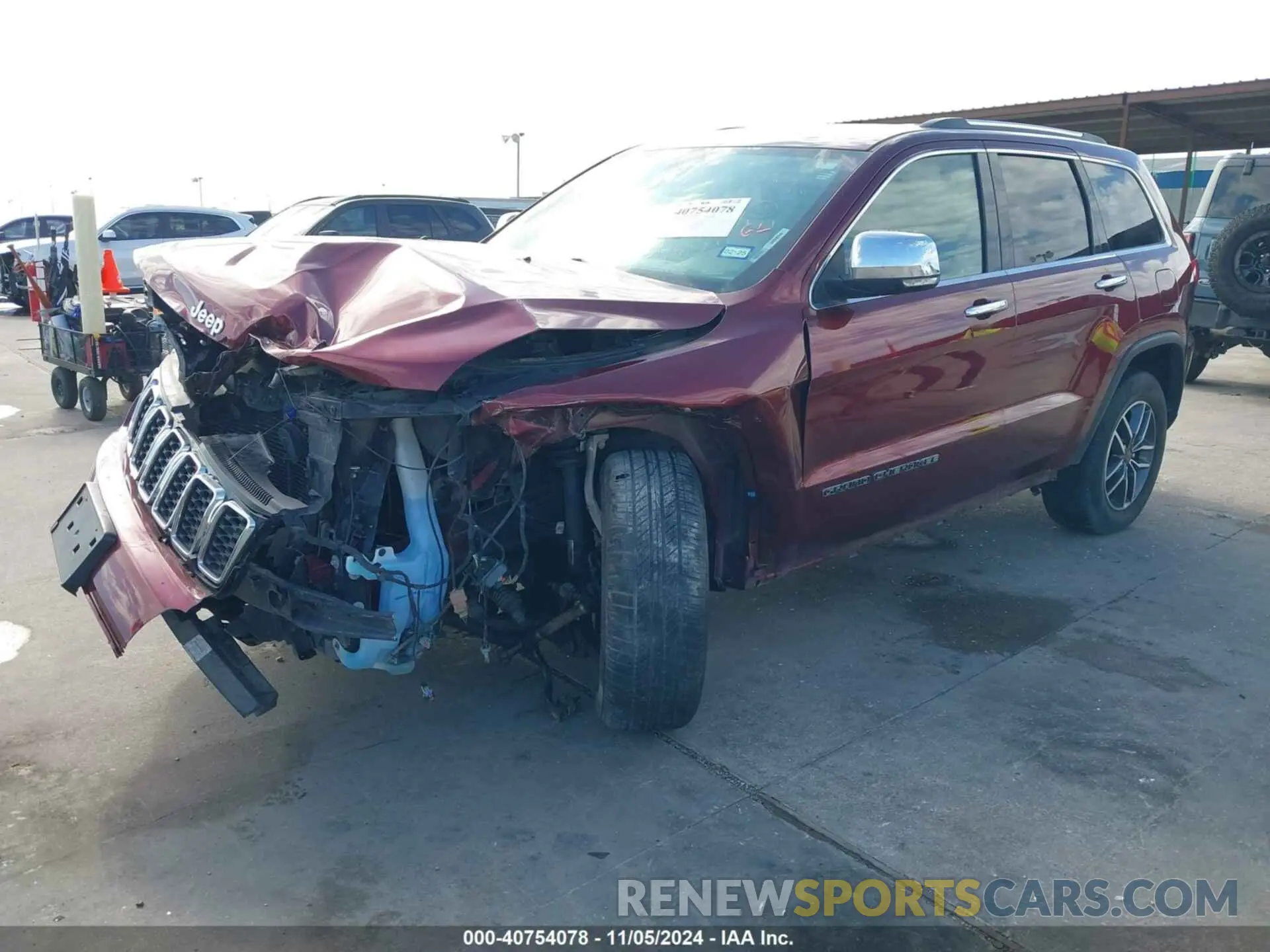 2 Photograph of a damaged car 1C4RJFBG9KC724143 JEEP GRAND CHEROKEE 2019