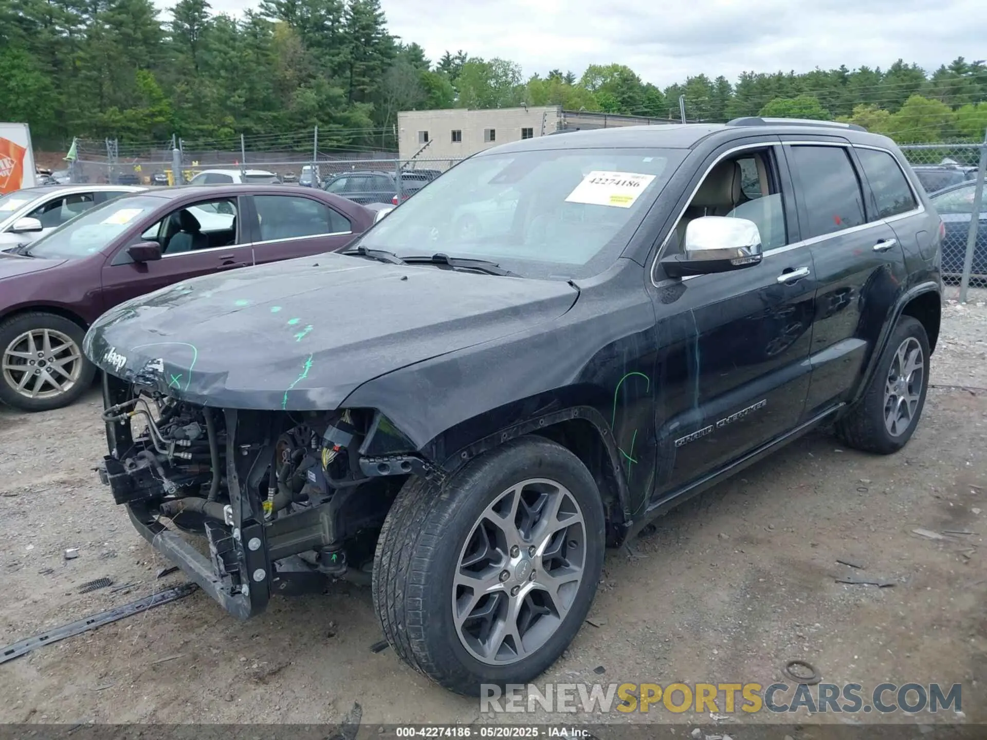 2 Photograph of a damaged car 1C4RJFCG2KC591143 JEEP GRAND CHEROKEE 2019