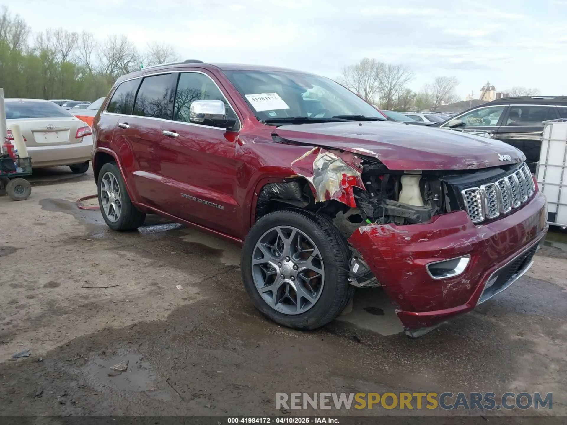 1 Photograph of a damaged car 1C4RJFCT3KC621988 JEEP GRAND CHEROKEE 2019