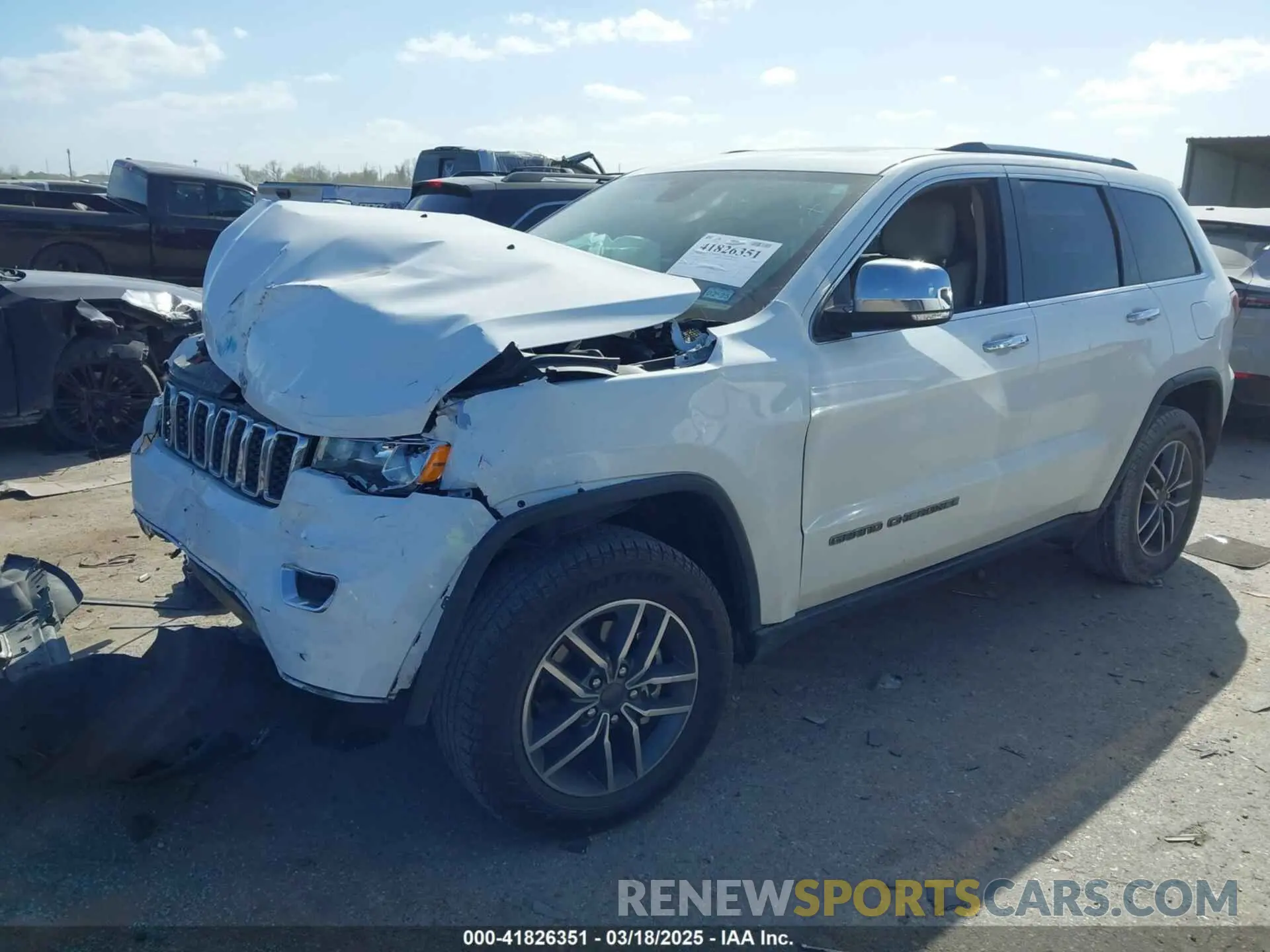 2 Photograph of a damaged car 1C4RJEBG0LC252068 JEEP GRAND CHEROKEE 2020