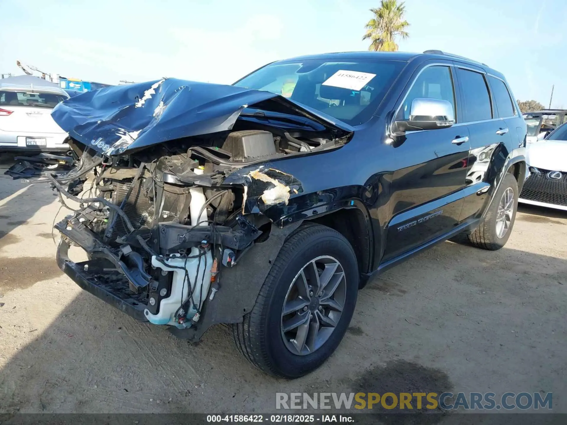 2 Photograph of a damaged car 1C4RJEBG4LC211992 JEEP GRAND CHEROKEE 2020
