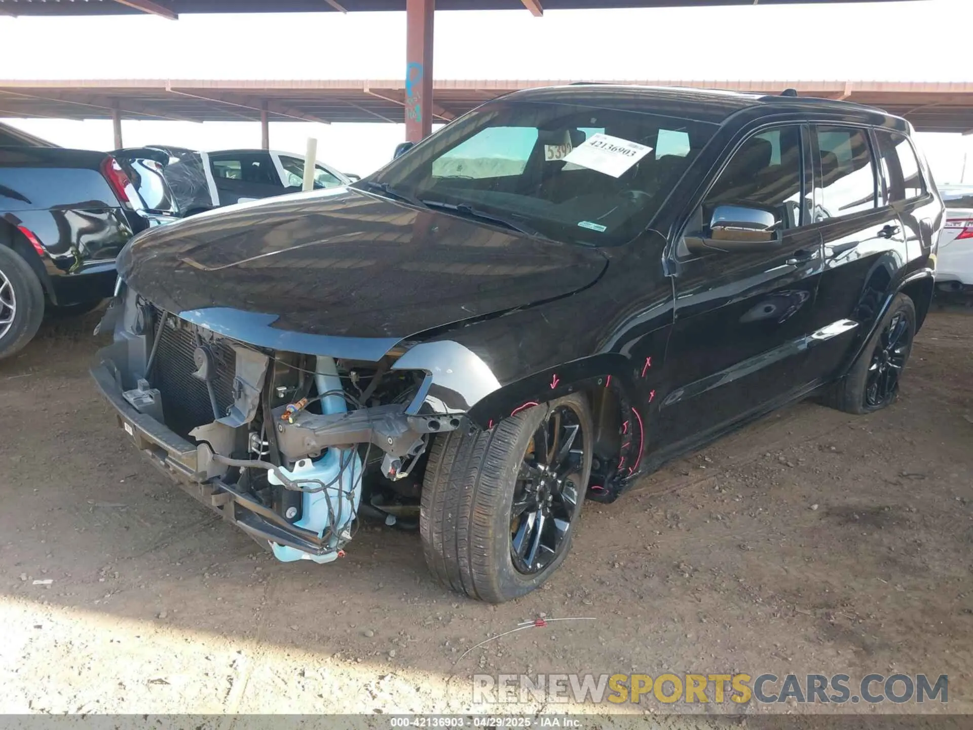 2 Photograph of a damaged car 1C4RJFAG2LC275066 JEEP GRAND CHEROKEE 2020