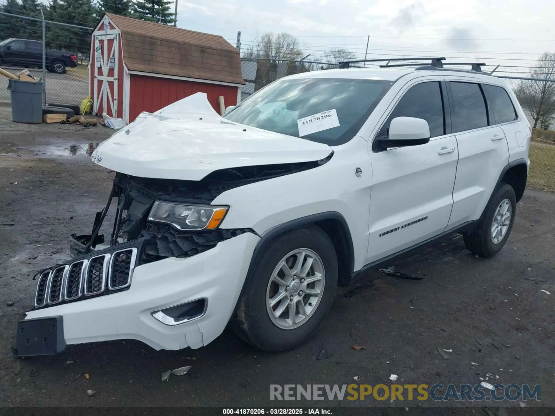 2 Photograph of a damaged car 1C4RJFAG4LC421919 JEEP GRAND CHEROKEE 2020