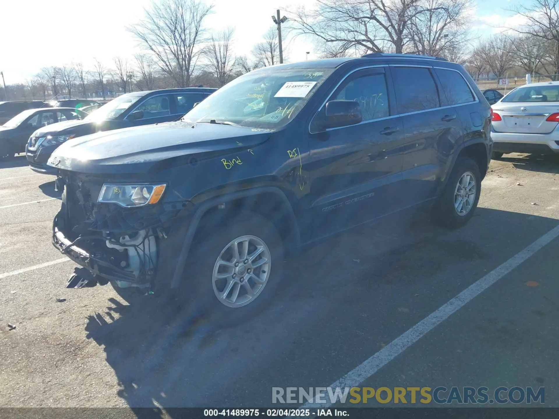 2 Photograph of a damaged car 1C4RJFAG5LC266961 JEEP GRAND CHEROKEE 2020