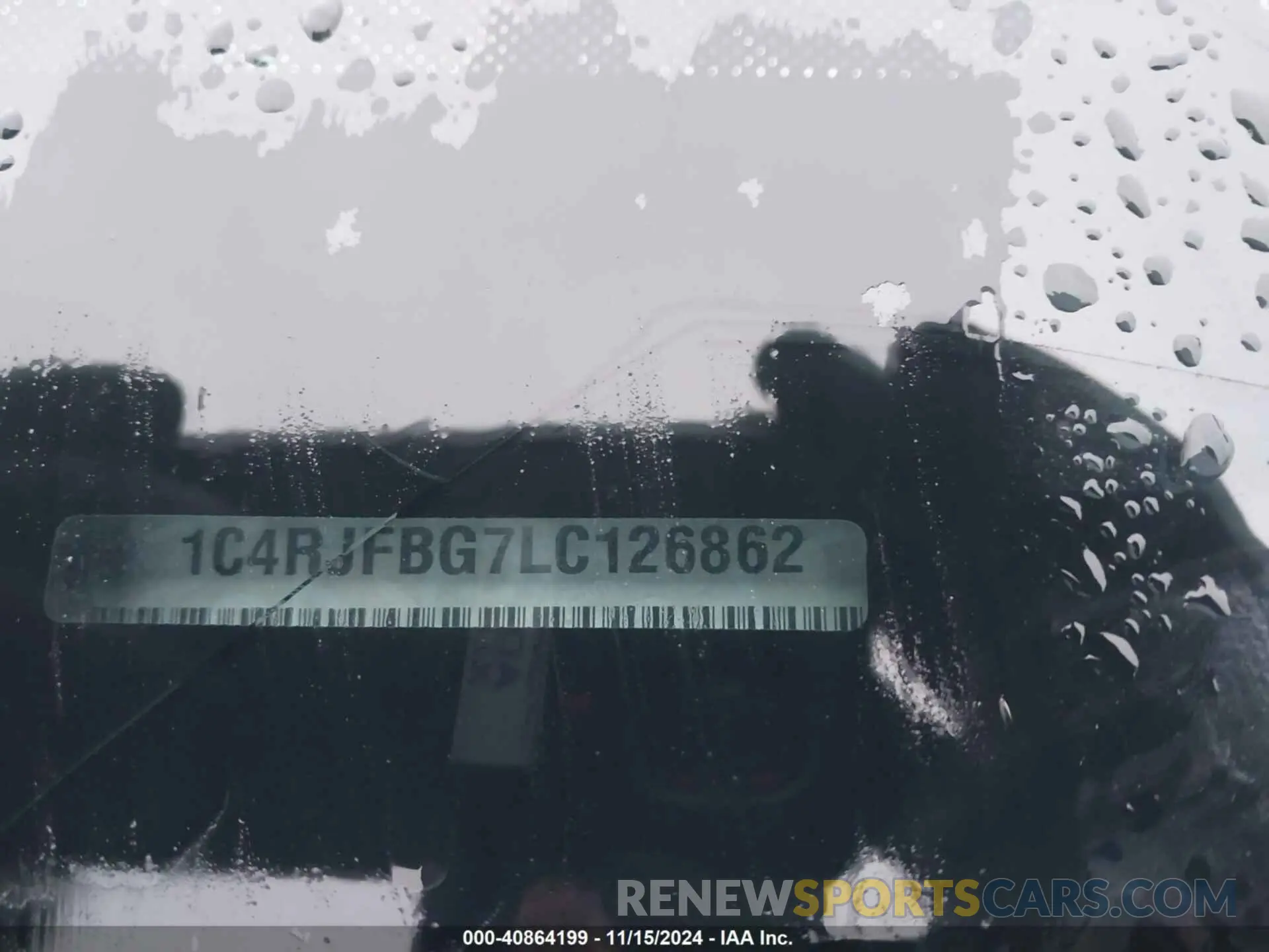 9 Photograph of a damaged car 1C4RJFBG7LC126862 JEEP GRAND CHEROKEE 2020
