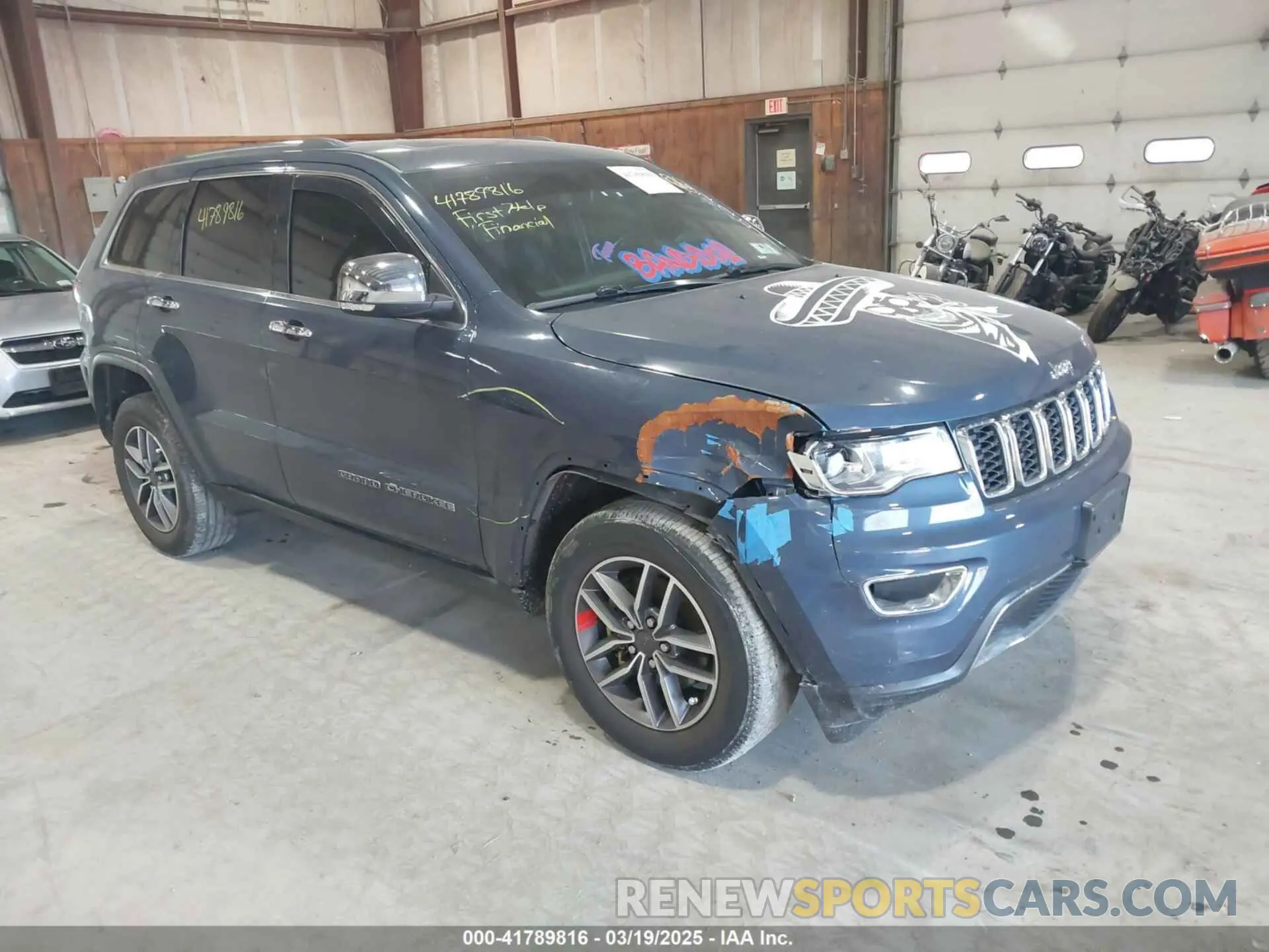 1 Photograph of a damaged car 1C4RJFBG8LC336225 JEEP GRAND CHEROKEE 2020