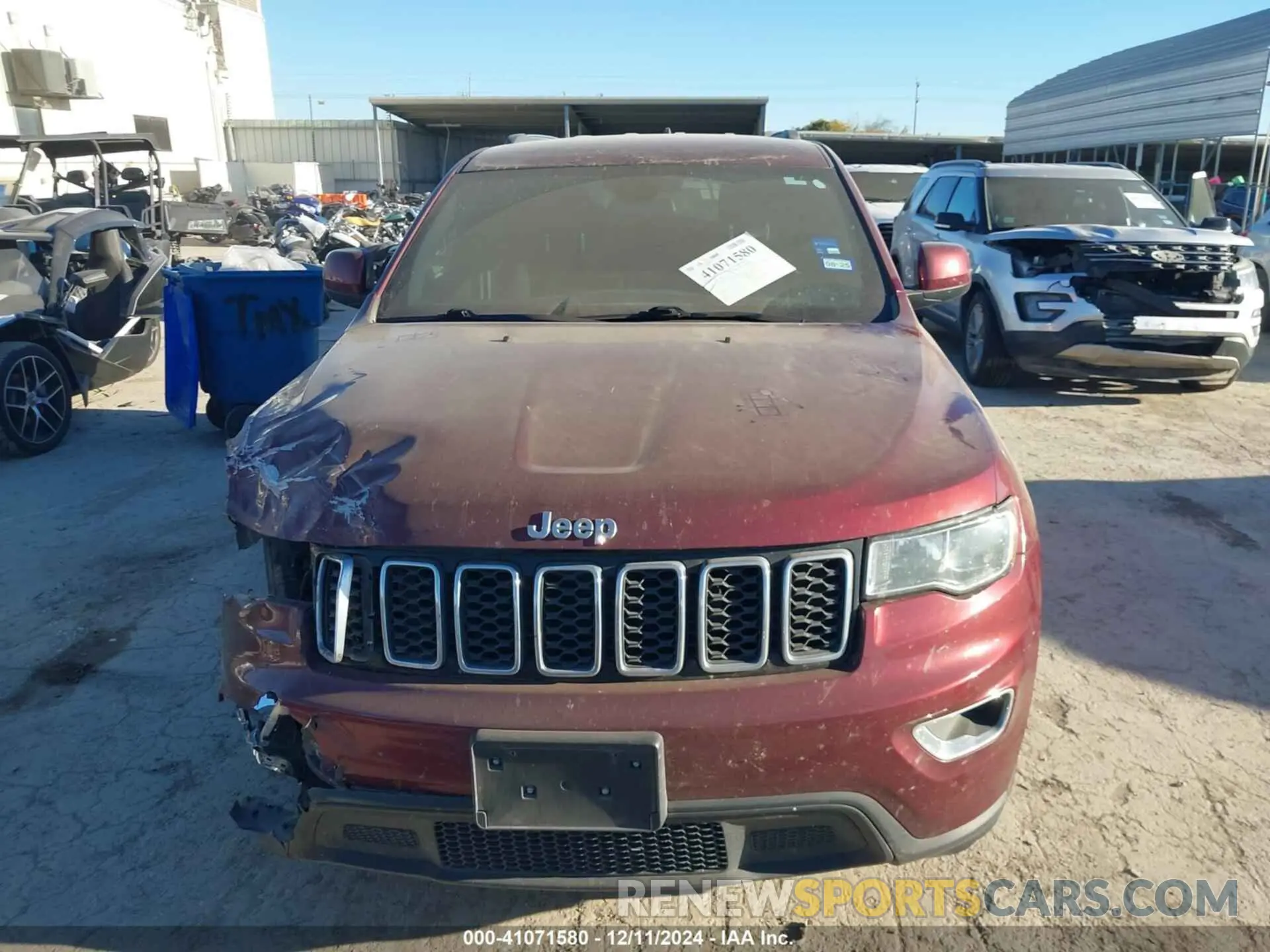 13 Photograph of a damaged car 1C4RJEAG9MC739126 JEEP GRAND CHEROKEE 2021