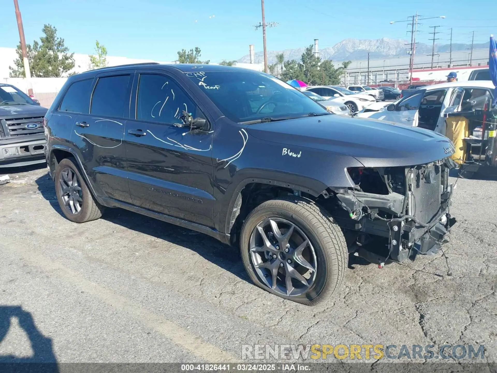 1 Photograph of a damaged car 1C4RJEBGXMC511179 JEEP GRAND CHEROKEE 2021