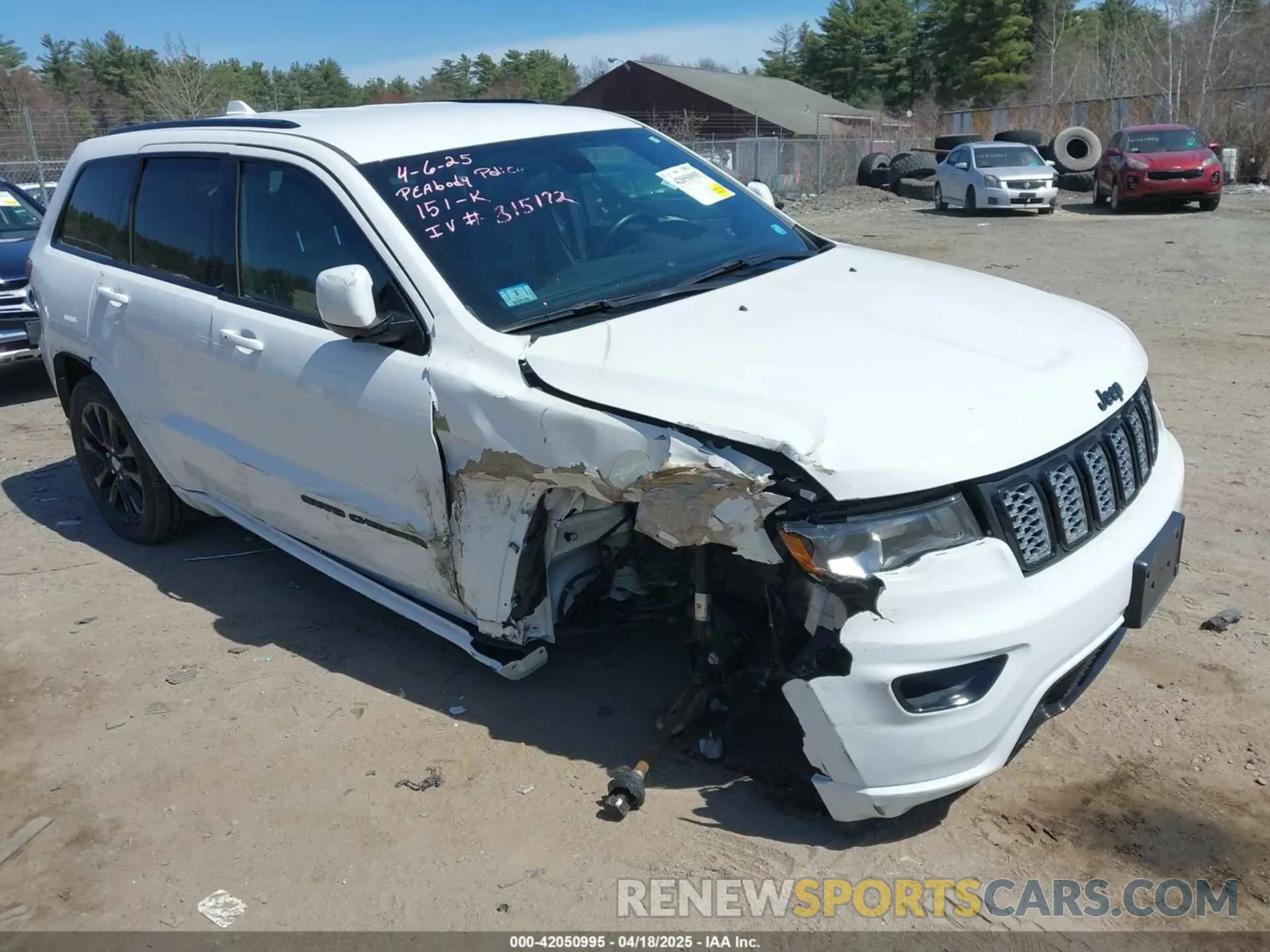 1 Photograph of a damaged car 1C4RJFAG0MC856308 JEEP GRAND CHEROKEE 2021