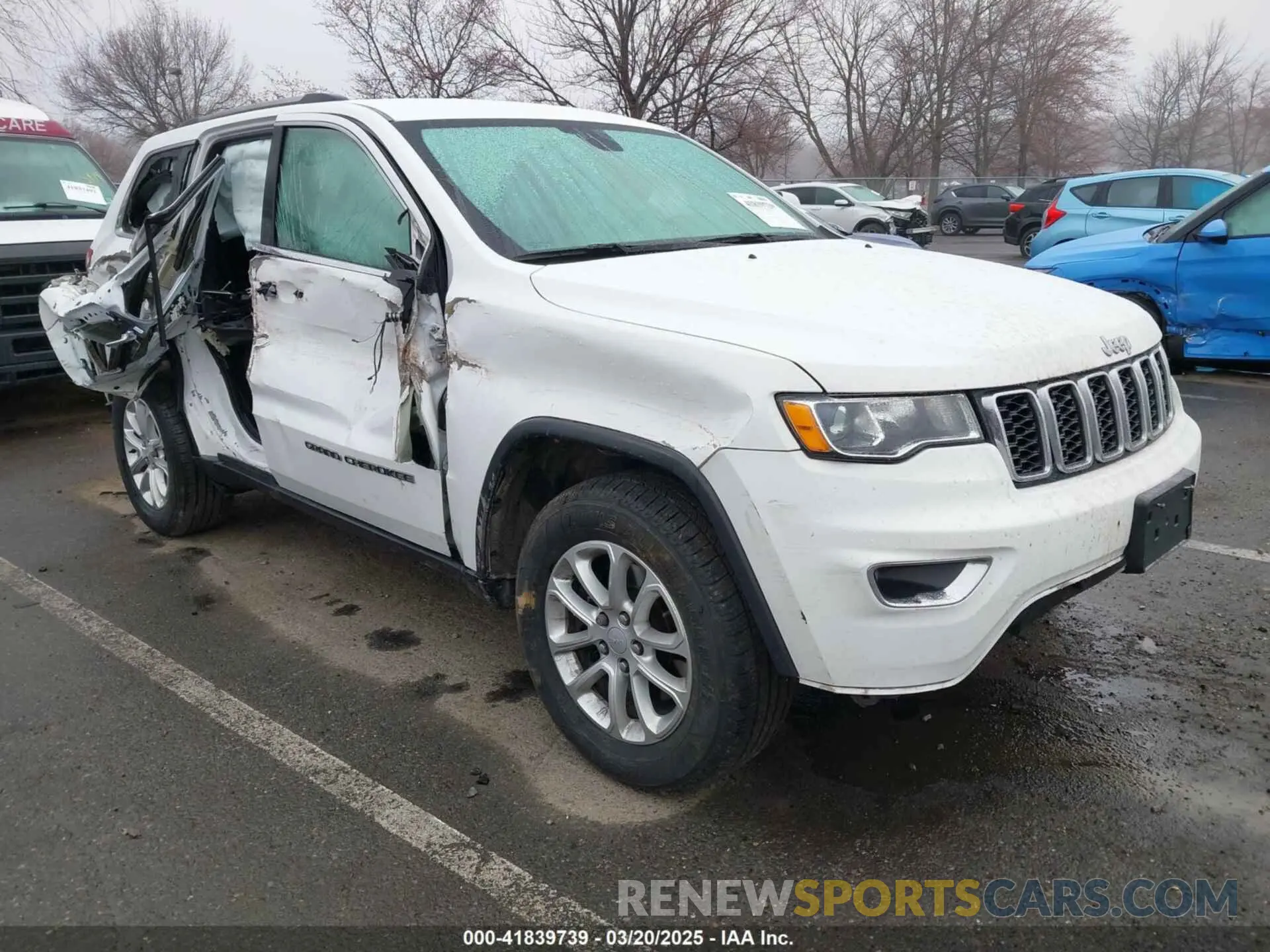 1 Photograph of a damaged car 1C4RJFAG1MC730698 JEEP GRAND CHEROKEE 2021