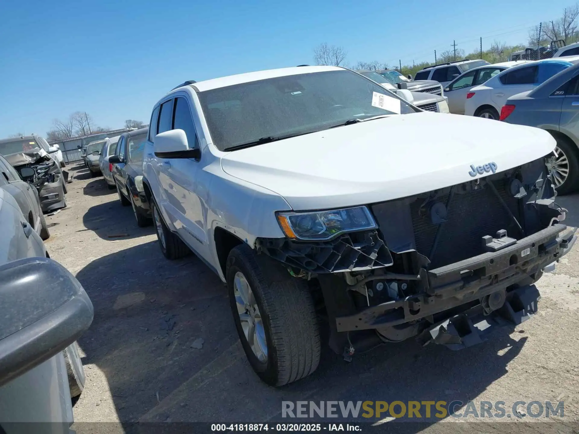 1 Photograph of a damaged car 1C4RJFAG5MC579865 JEEP GRAND CHEROKEE 2021