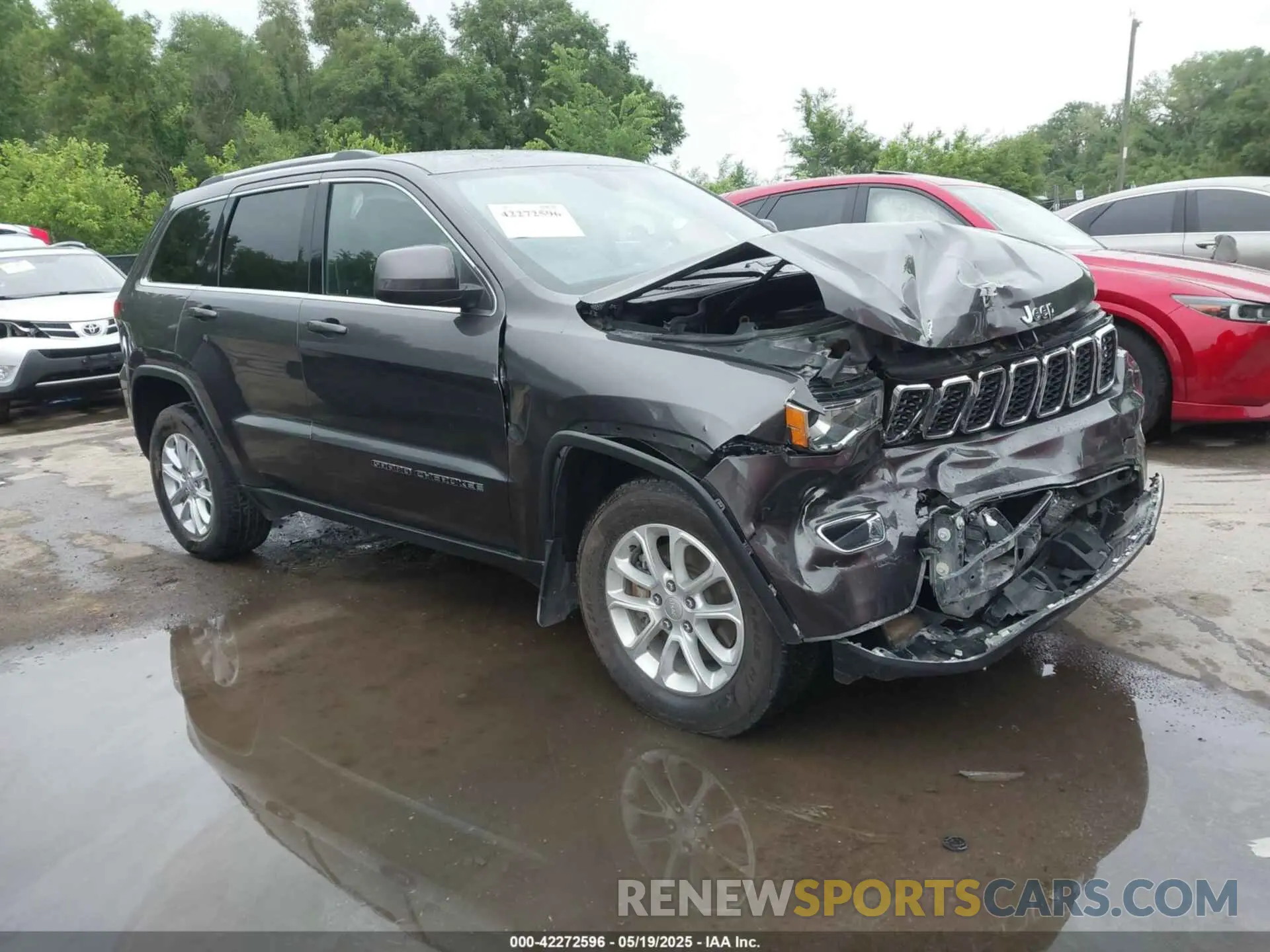 1 Photograph of a damaged car 1C4RJFAG8MC687140 JEEP GRAND CHEROKEE 2021