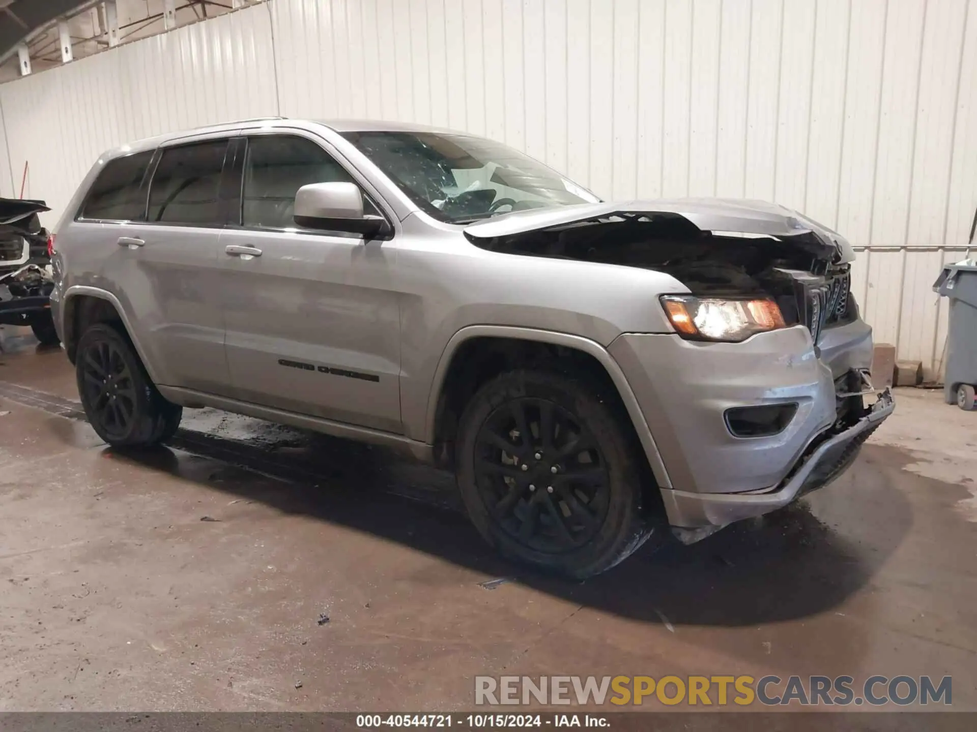1 Photograph of a damaged car 1C4RJFAGXMC563628 JEEP GRAND CHEROKEE 2021
