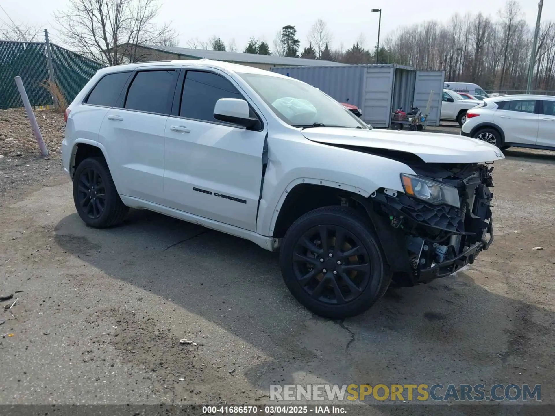 1 Photograph of a damaged car 1C4RJFAGXMC591395 JEEP GRAND CHEROKEE 2021
