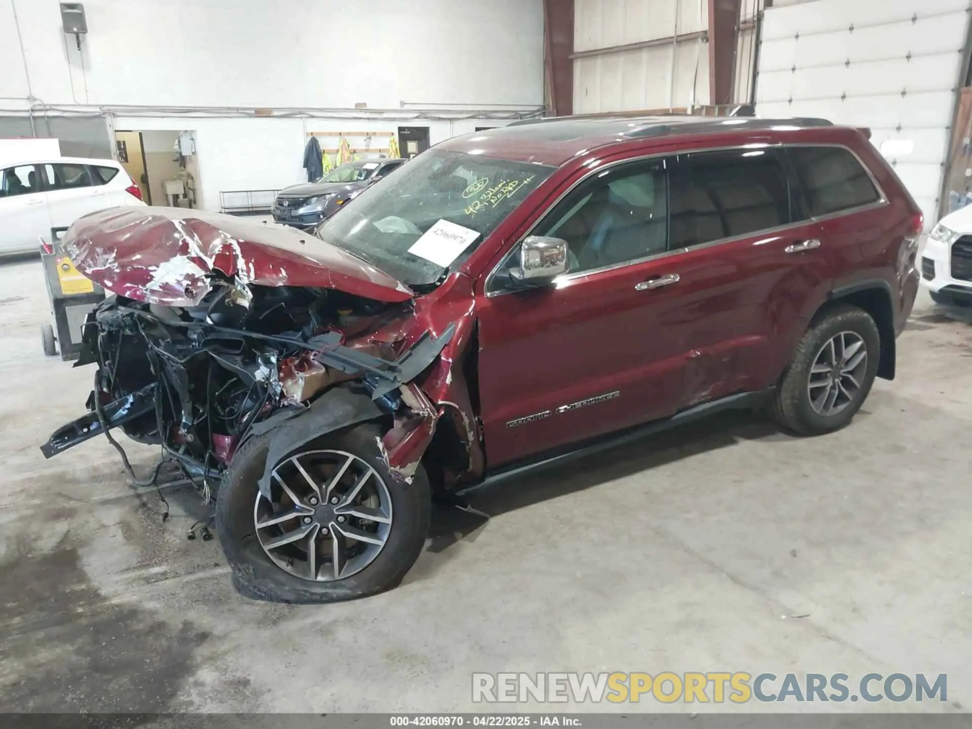 2 Photograph of a damaged car 1C4RJFBG1MC534422 JEEP GRAND CHEROKEE 2021