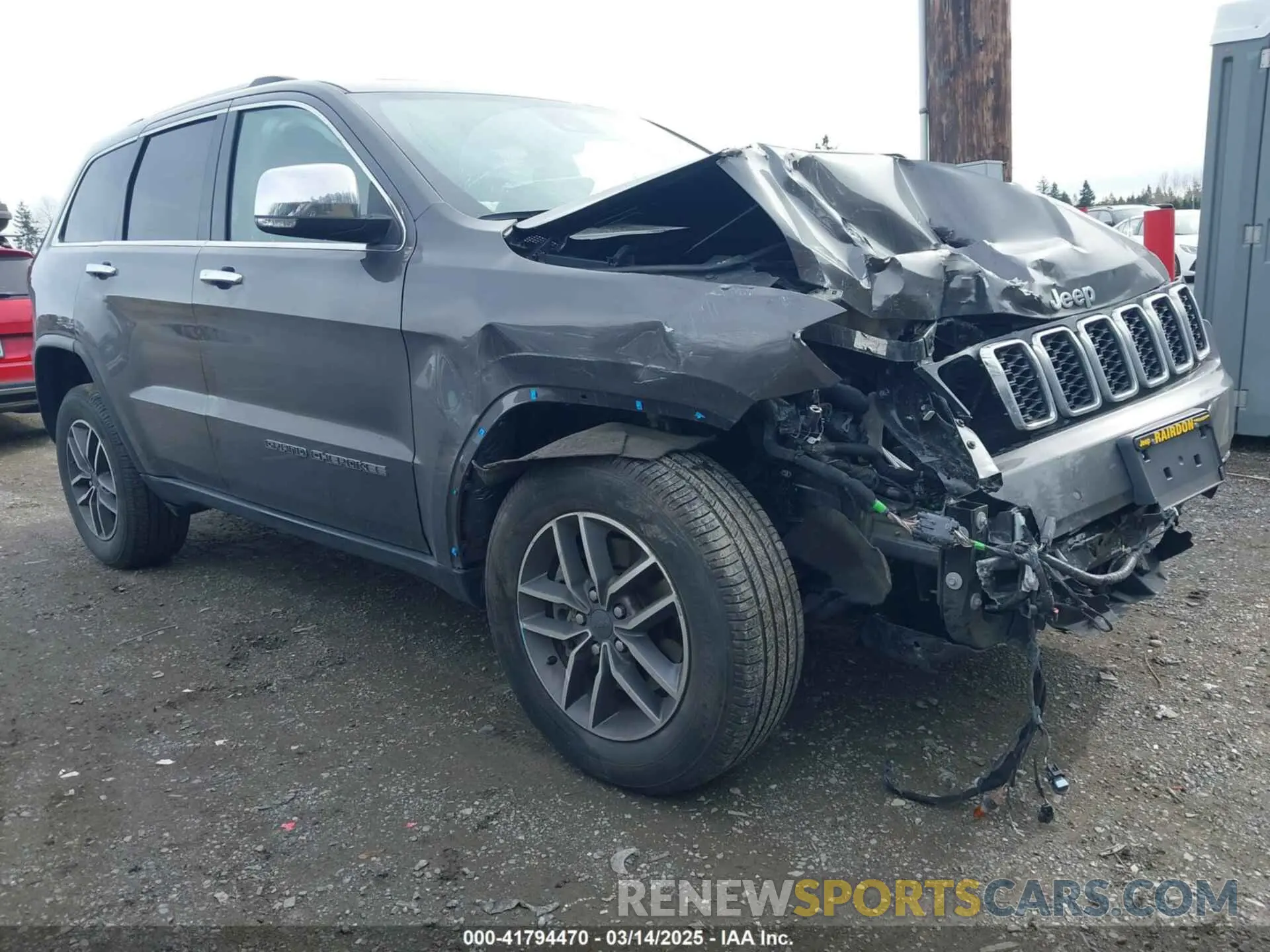 1 Photograph of a damaged car 1C4RJFBG1MC839841 JEEP GRAND CHEROKEE 2021