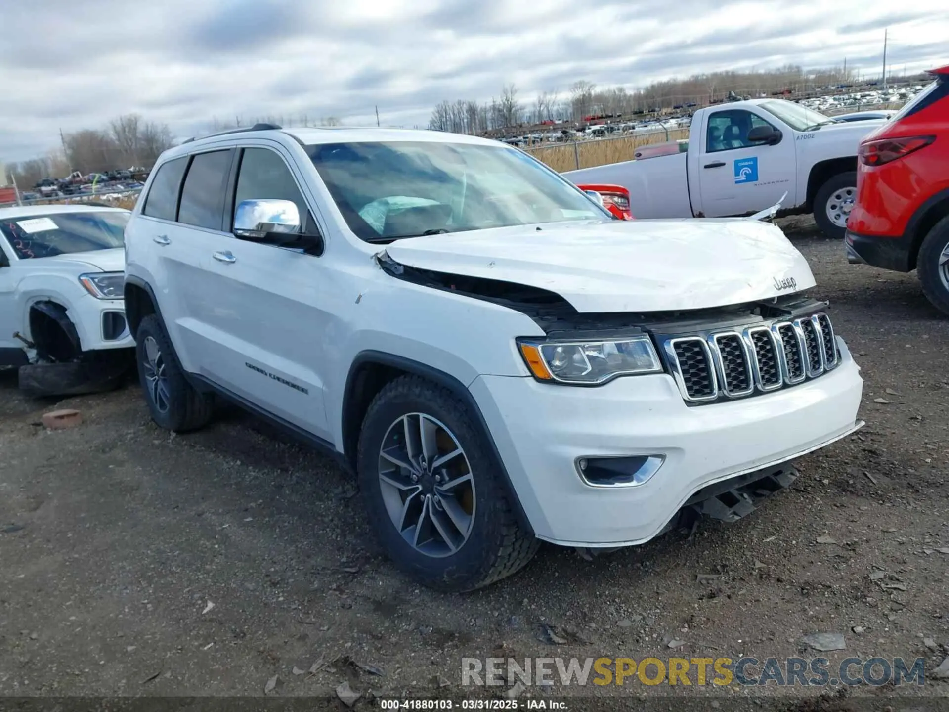 1 Photograph of a damaged car 1C4RJFBG7MC512716 JEEP GRAND CHEROKEE 2021