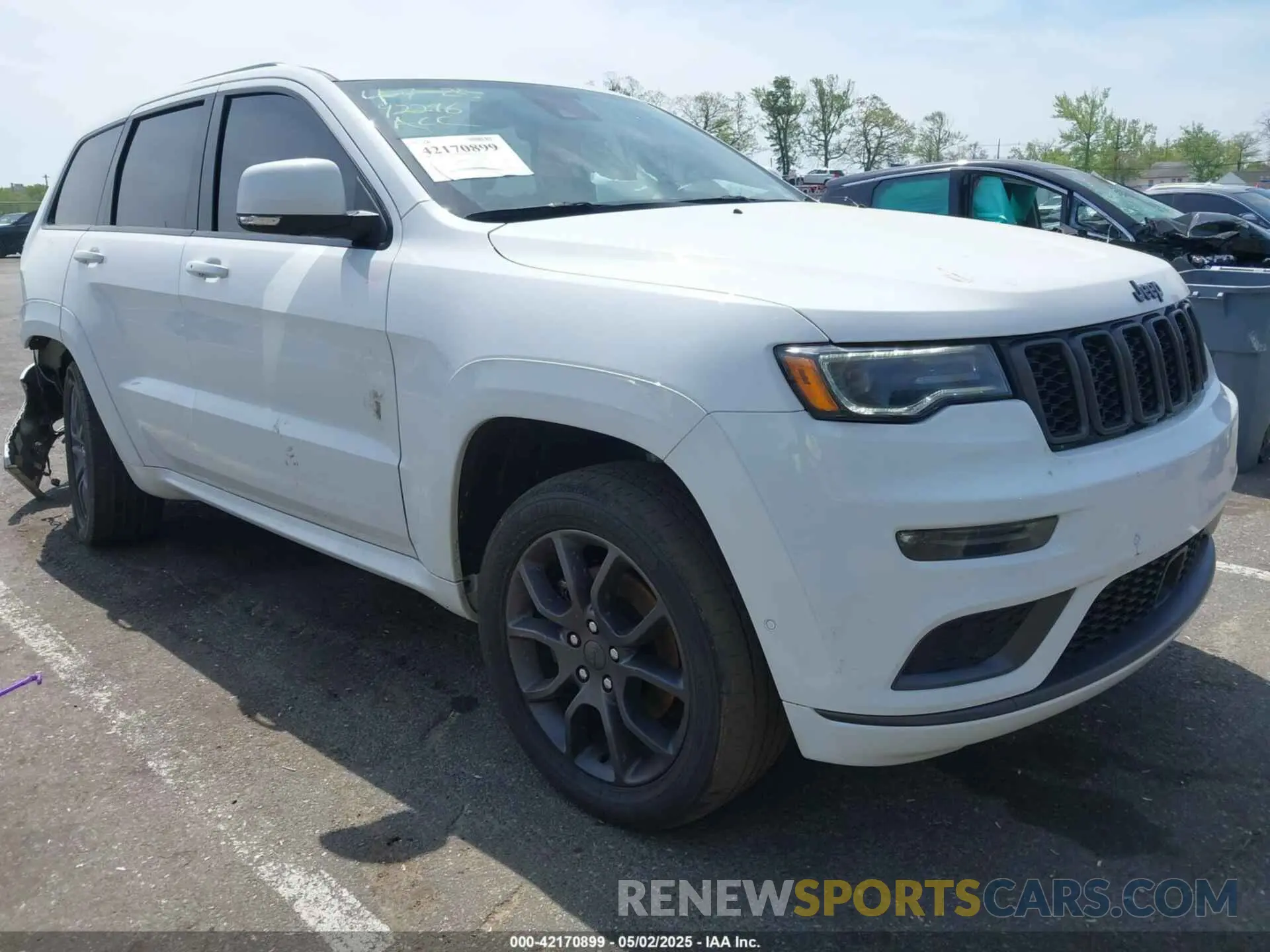 1 Photograph of a damaged car 1C4RJFCG6MC592296 JEEP GRAND CHEROKEE 2021