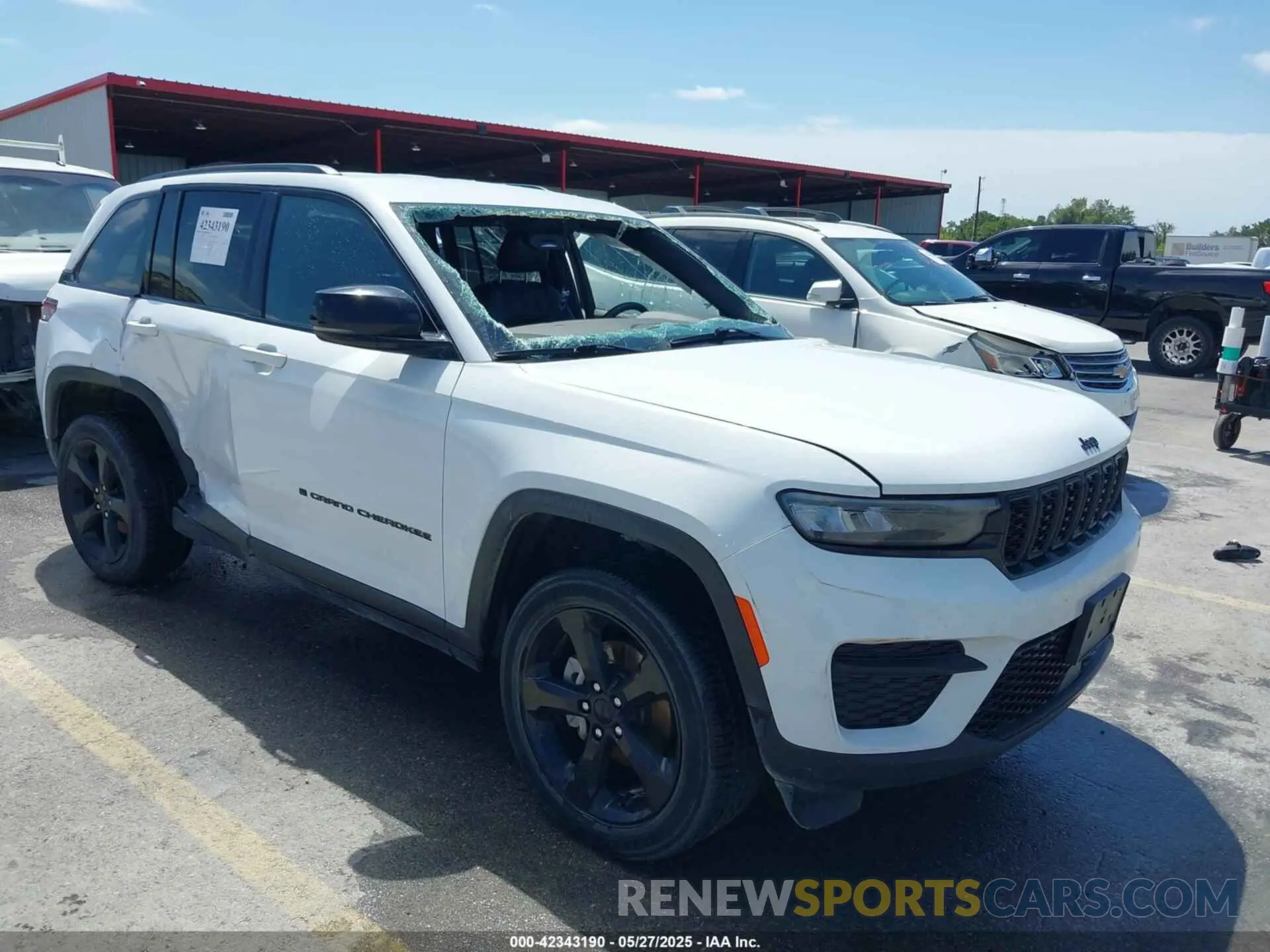1 Photograph of a damaged car 1C4RJHAG1N8627233 JEEP GRAND CHEROKEE 2022