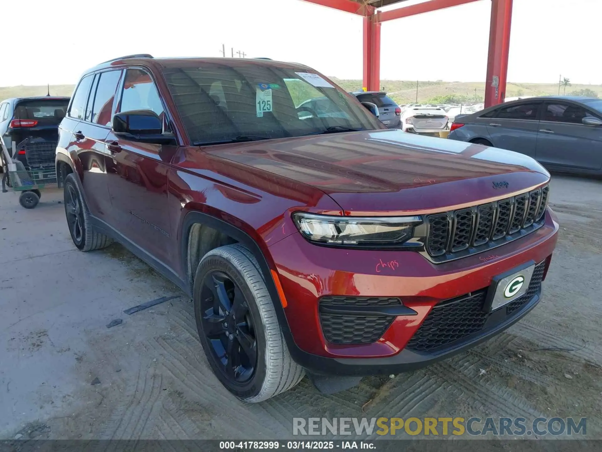 1 Photograph of a damaged car 1C4RJHAG4PC661182 JEEP GRAND CHEROKEE 2023
