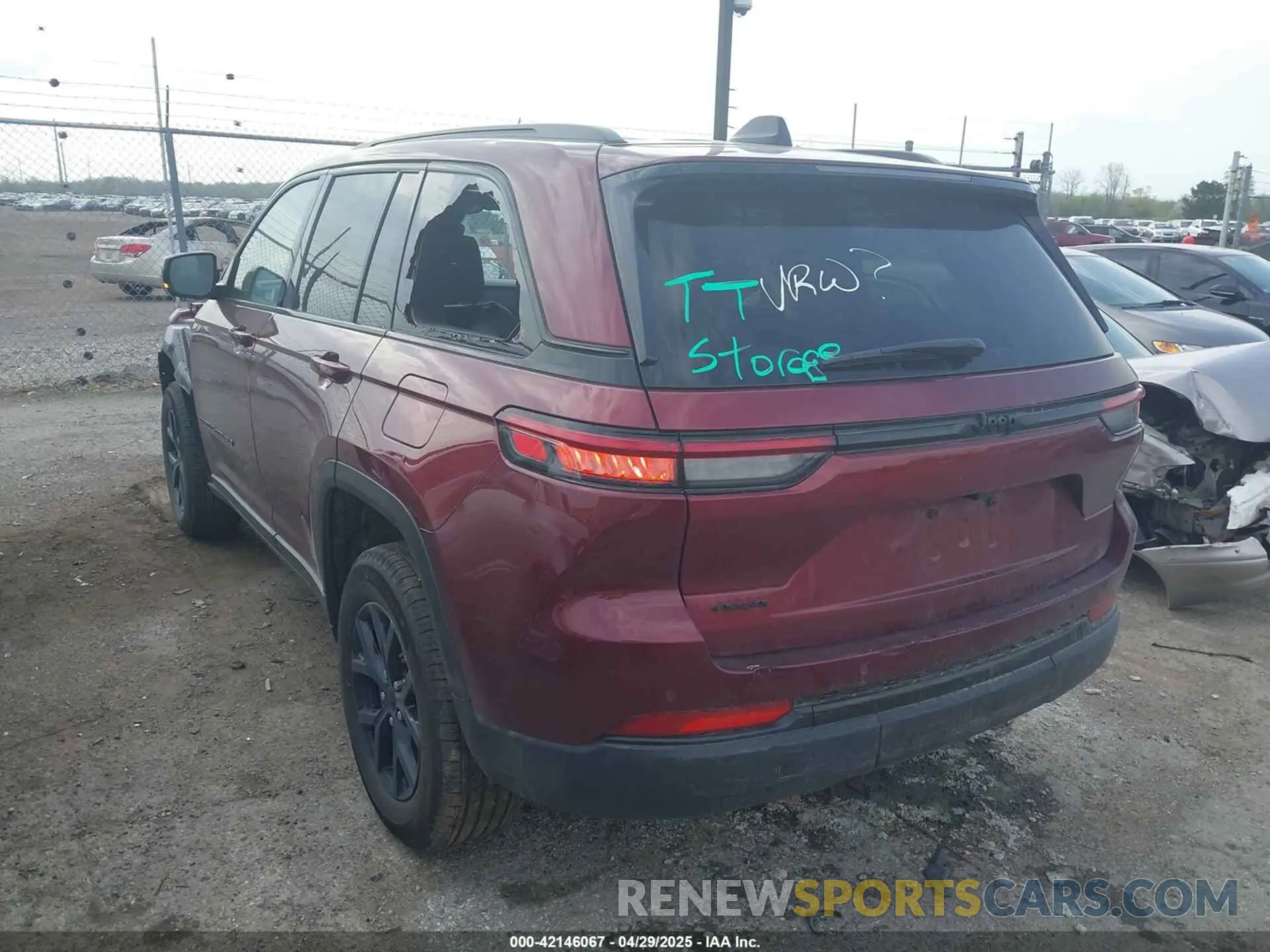 3 Photograph of a damaged car 1C4RJHAG5S8657198 JEEP GRAND CHEROKEE 2025