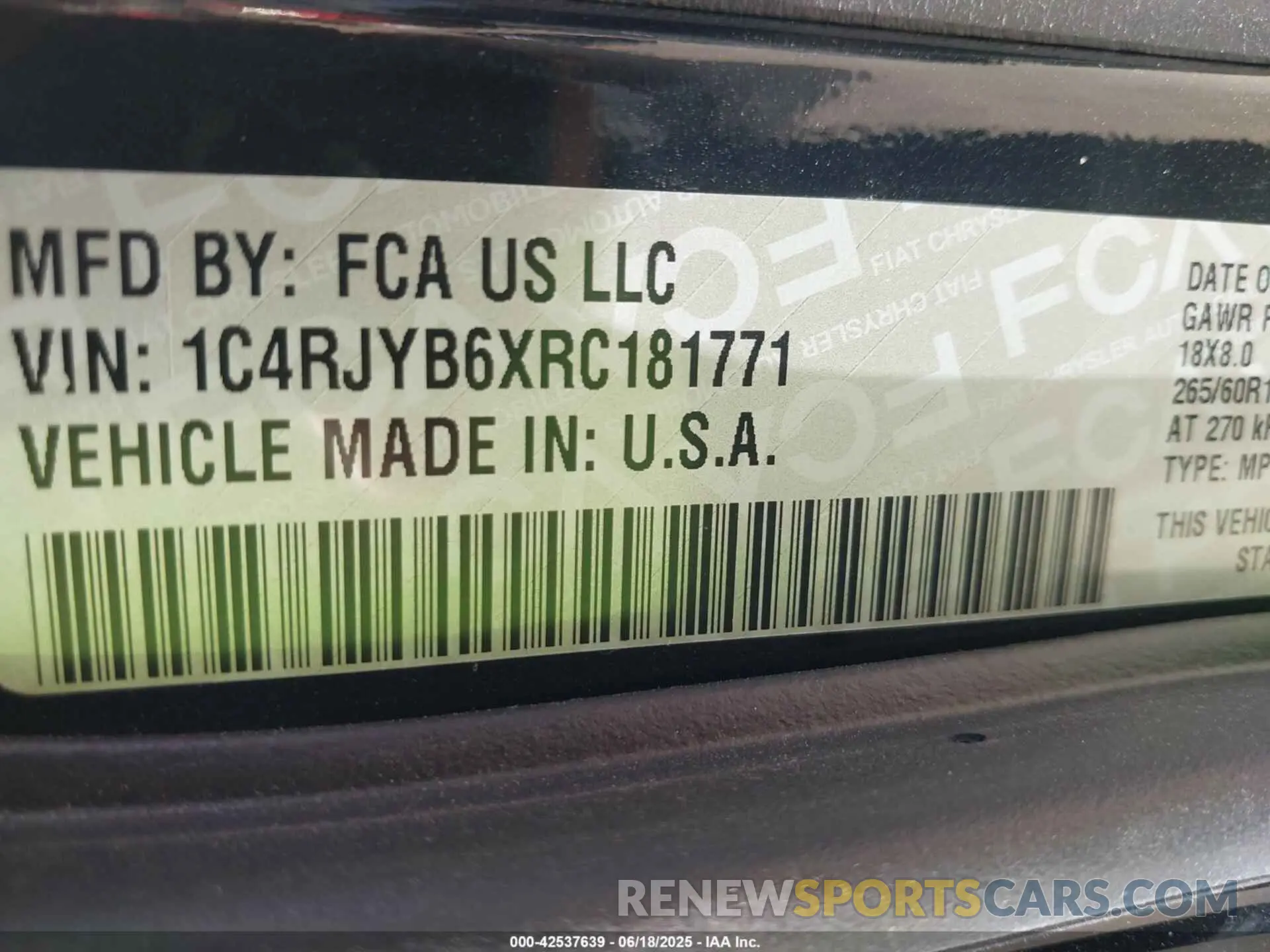 9 Photograph of a damaged car 1C4RJYB6XRC181771 JEEP GRAND CHEROKEE 4XE 2024