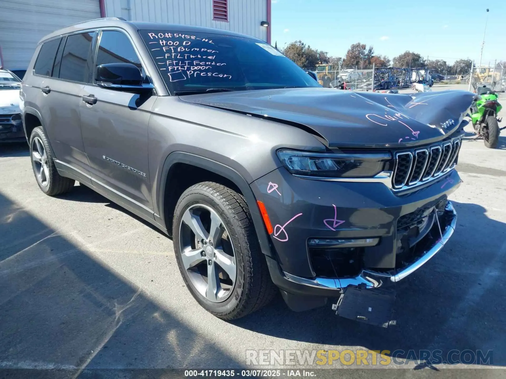 1 Photograph of a damaged car 1C4RJJBG2M8193277 JEEP GRAND CHEROKEE L 2021