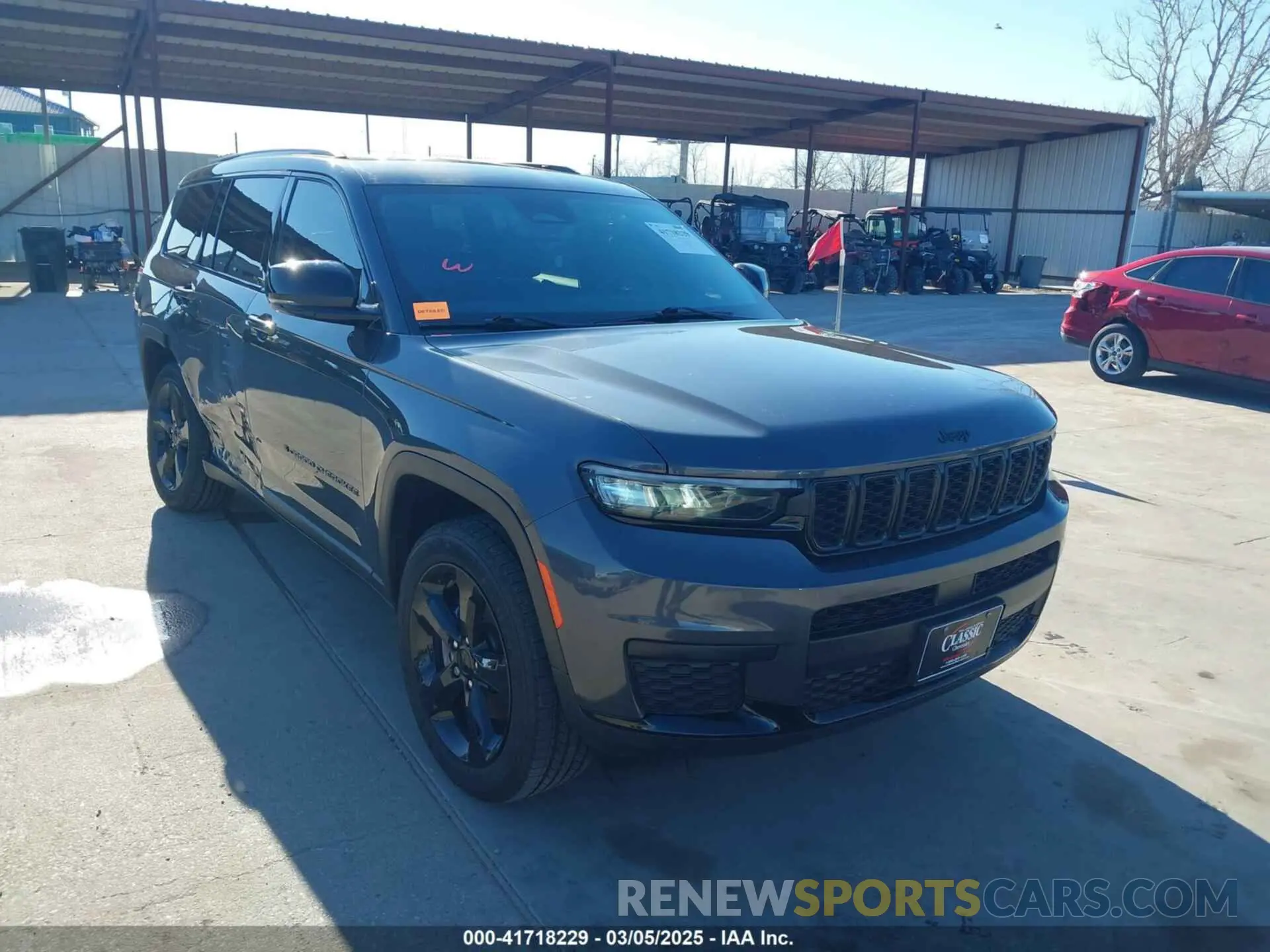 1 Photograph of a damaged car 1C4RJKAG9M8187001 JEEP GRAND CHEROKEE L 2021