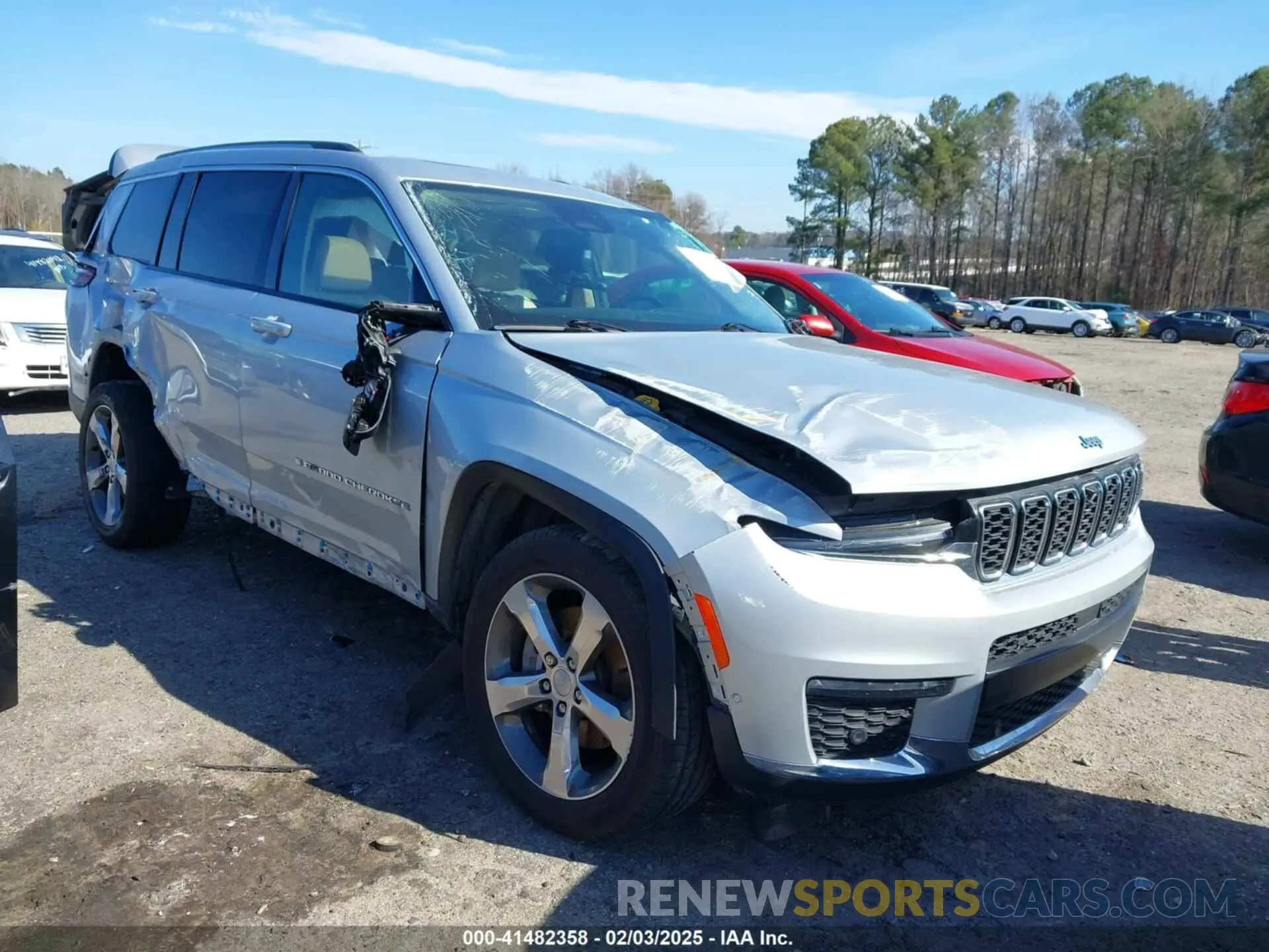 1 Photograph of a damaged car 1C4RJKBG4M8107229 JEEP GRAND CHEROKEE L 2021