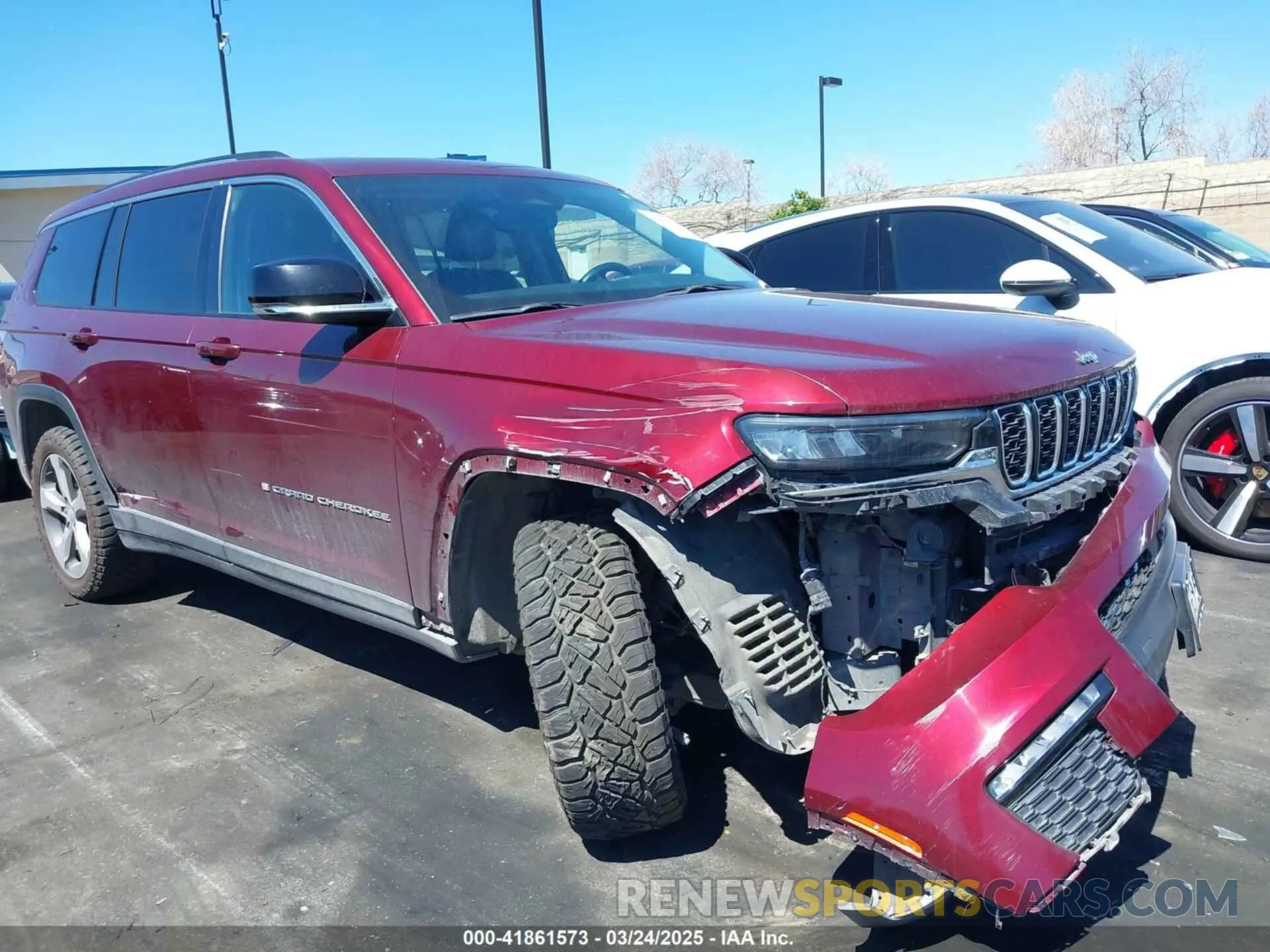 1 Photograph of a damaged car 1C4RJKBG7M8127961 JEEP GRAND CHEROKEE L 2021