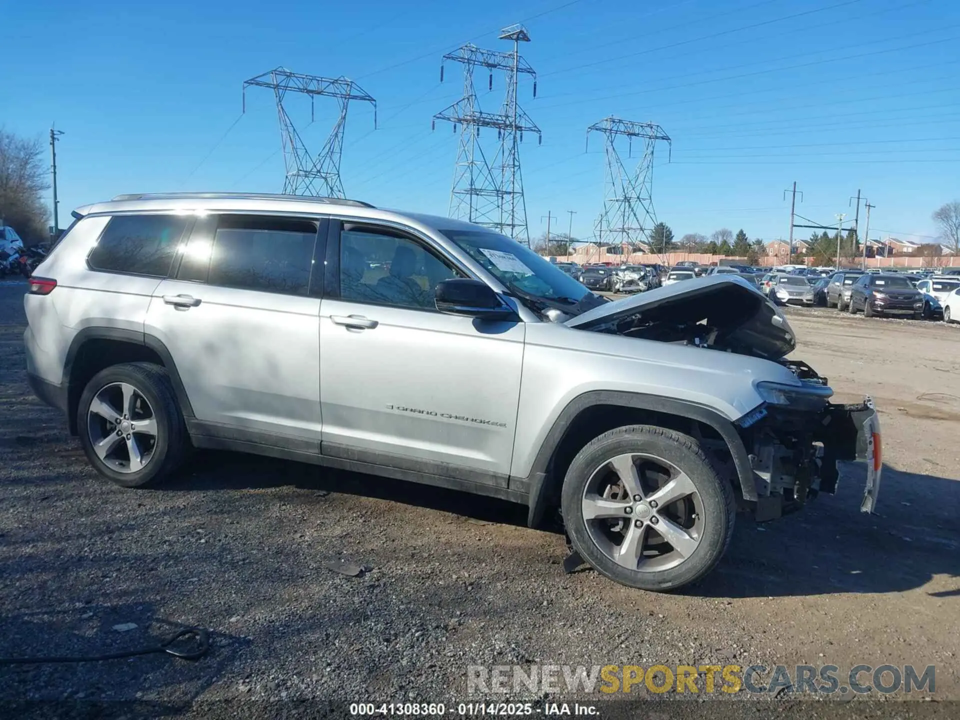 1 Photograph of a damaged car 1C4RJKBG8M8122316 JEEP GRAND CHEROKEE L 2021