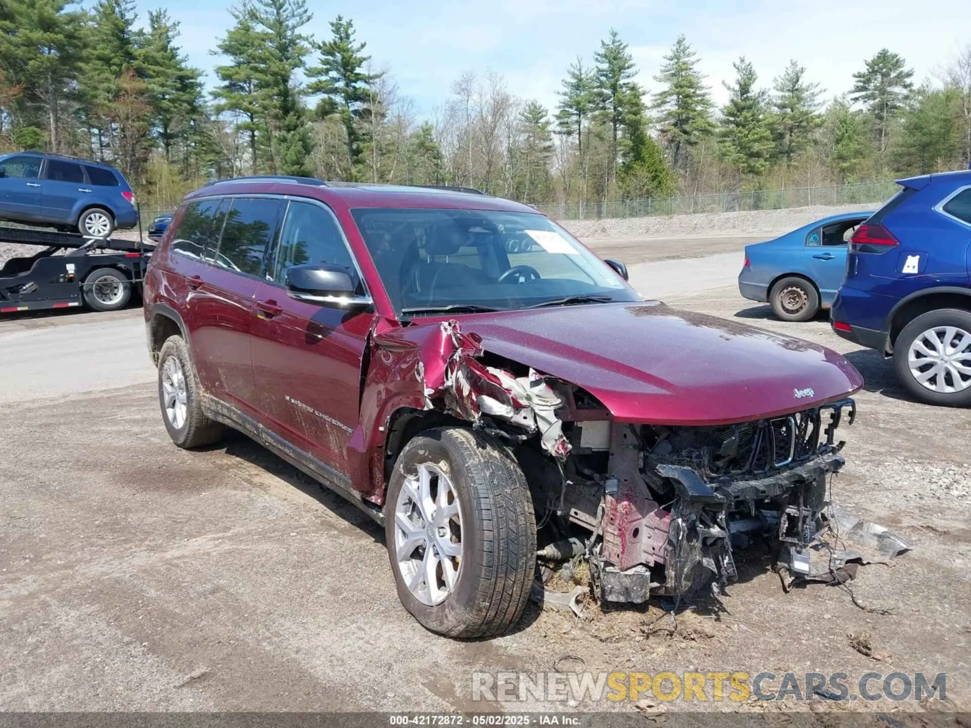 1 Photograph of a damaged car 1C4RJKBG3N8627259 JEEP GRAND CHEROKEE L 2022
