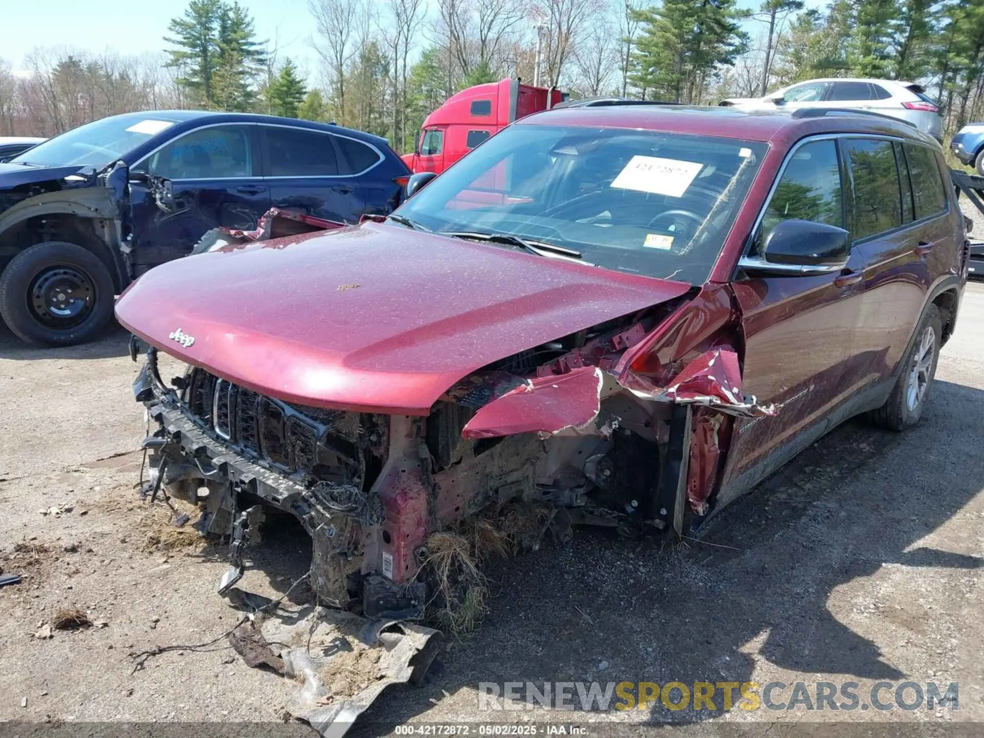 6 Photograph of a damaged car 1C4RJKBG3N8627259 JEEP GRAND CHEROKEE L 2022