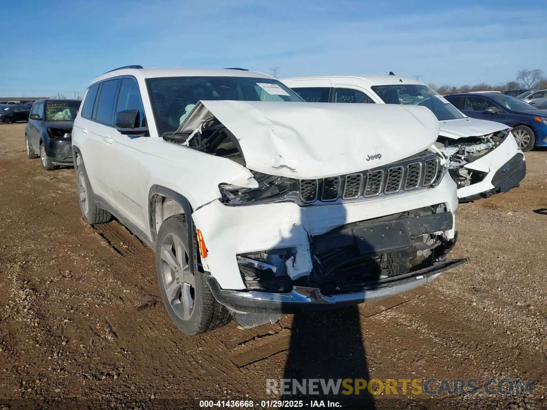 1 Photograph of a damaged car 1C4RJKBG4N8508068 JEEP GRAND CHEROKEE L 2022
