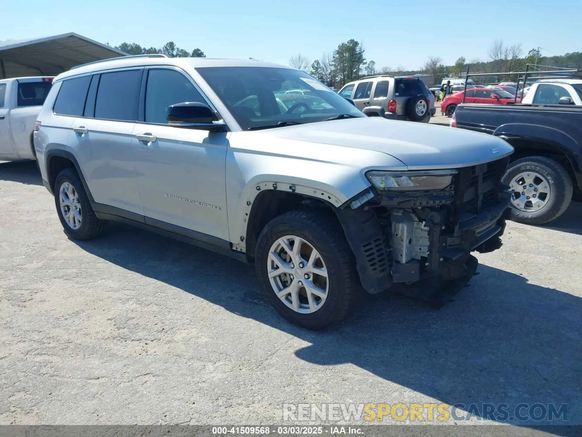 1 Photograph of a damaged car 1C4RJKBG5N8556517 JEEP GRAND CHEROKEE L 2022