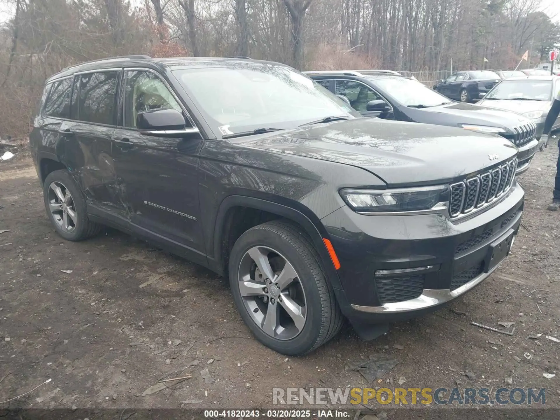 1 Photograph of a damaged car 1C4RJKBGXN8541771 JEEP GRAND CHEROKEE L 2022