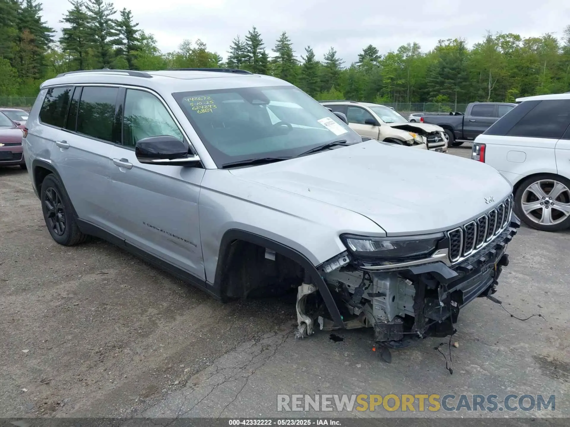1 Photograph of a damaged car 1C4RJKBGXN8624293 JEEP GRAND CHEROKEE L 2022