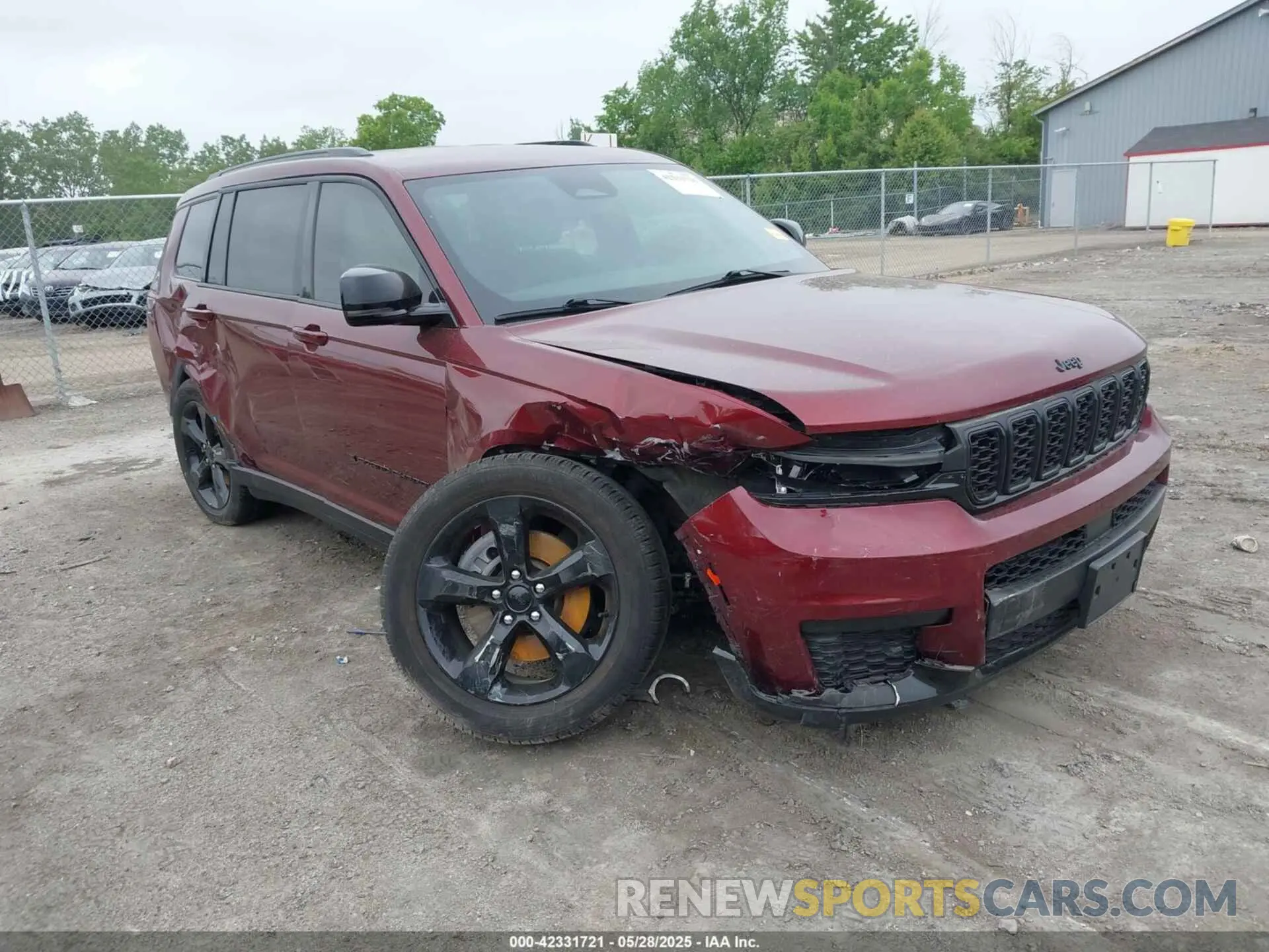 1 Photograph of a damaged car 1C4RJKAG8P8829292 JEEP GRAND CHEROKEE L 2023