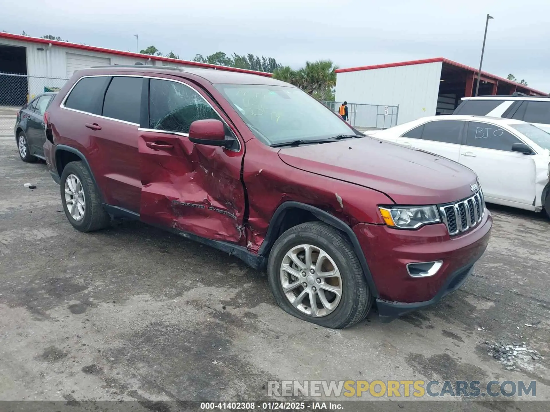 1 Photograph of a damaged car 1C4RJEAG0NC128094 JEEP GRAND CHEROKEE WK 2022