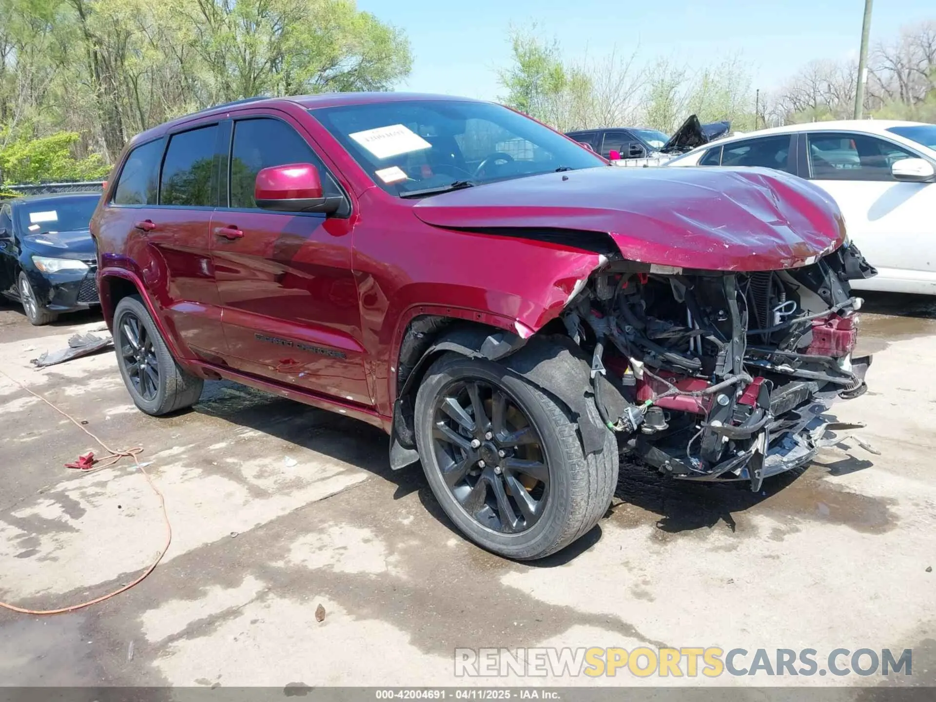 1 Photograph of a damaged car 1C4RJEAG2NC154339 JEEP GRAND CHEROKEE WK 2022