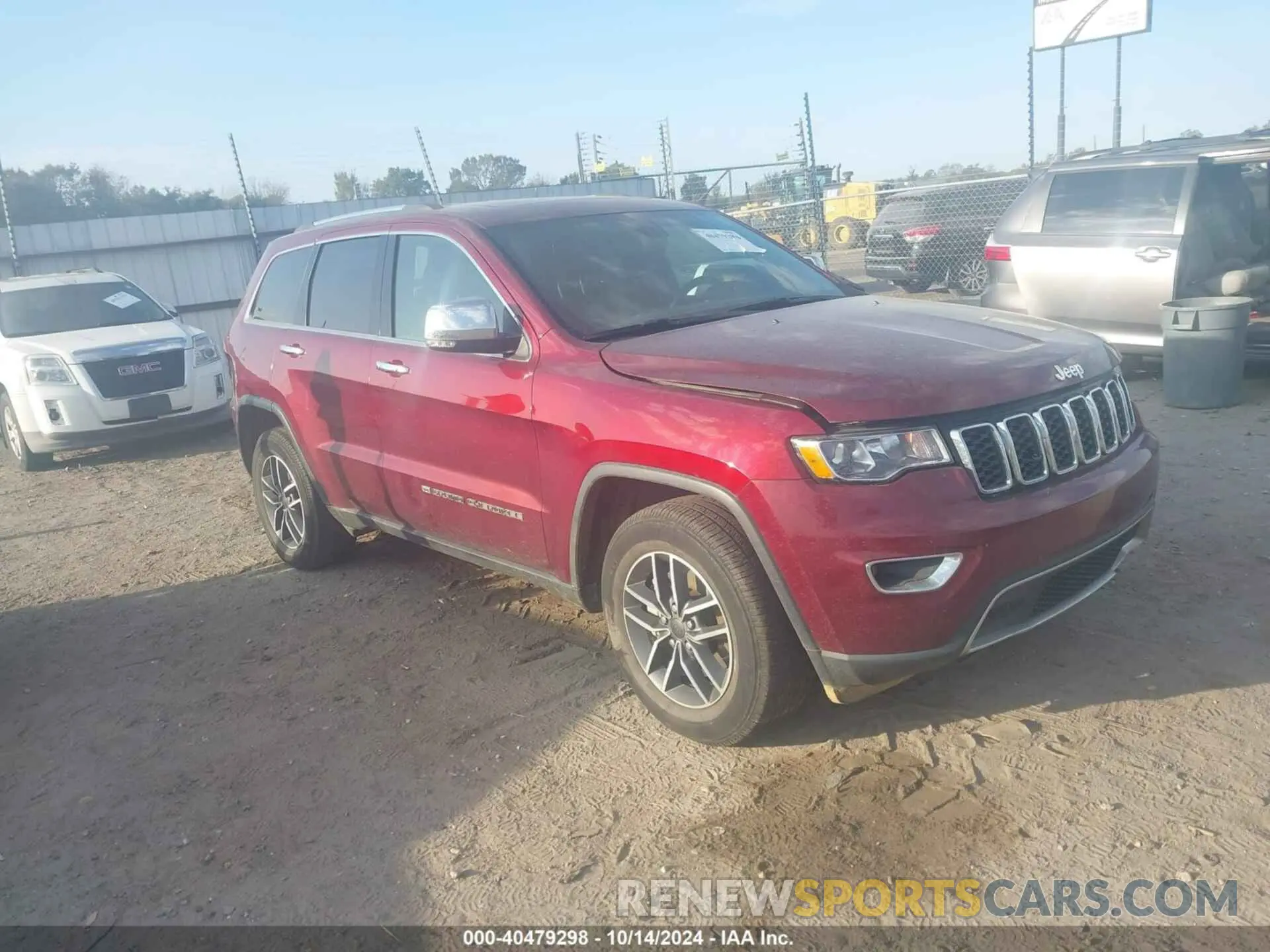 1 Photograph of a damaged car 1C4RJEBG8NC171774 JEEP GRAND CHEROKEE WK 2022