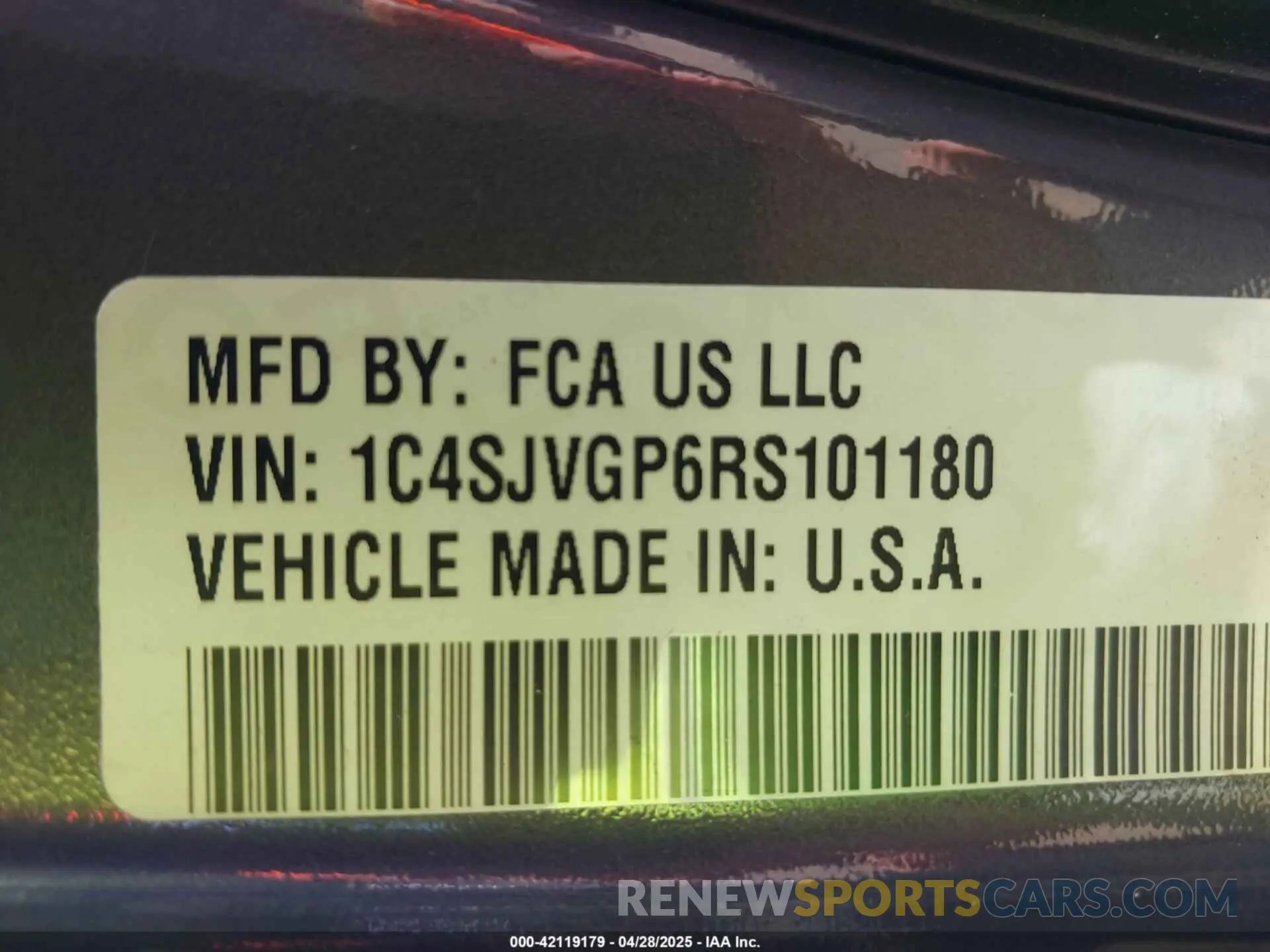 9 Photograph of a damaged car 1C4SJVGP6RS101180 JEEP GRAND WAGONEER 2024